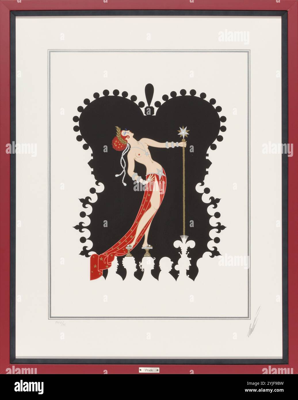 Stolz. Aus der Serie „die sieben tödlichen Sünden“. Museum: PRIVATE SAMMLUNG. Autor: Erté (Romain de Tirtoff). Copyright: Dieses Bildmaterial ist nicht gemeinfreie Inhalte. Es liegt in Ihrer Verantwortung, vor der Veröffentlichung alle erforderlichen Genehmigungen Dritter vom Urheberrechtler in Ihrem Land einzuholen. Stockfoto