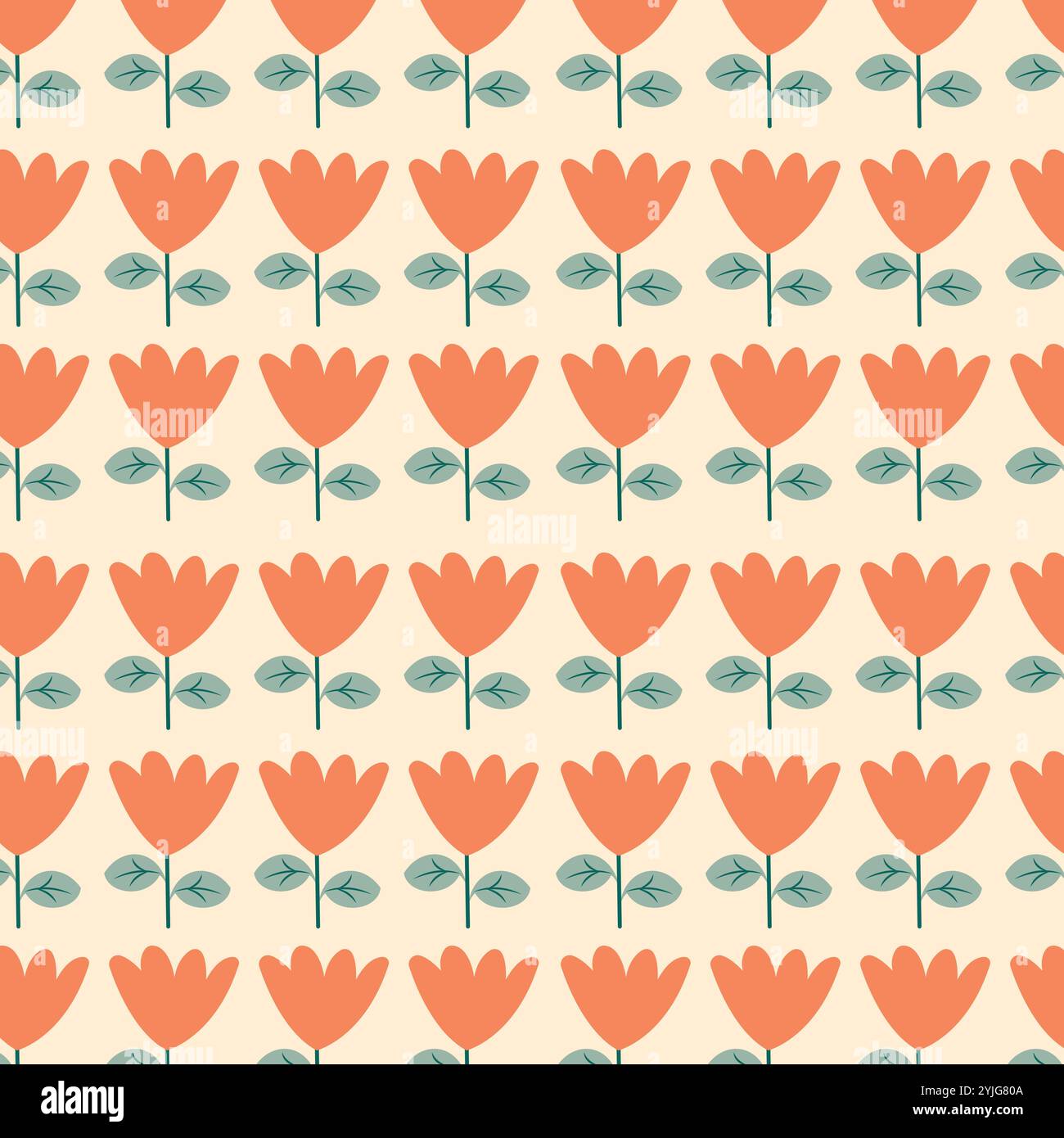 Nahtloses Blumenmuster mit wunderschönen Blumen und Farben. Stock Vektor