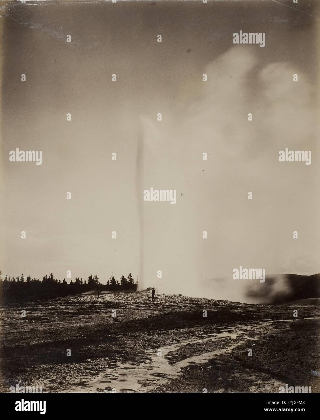 Alte Gläubige. William Henry Jackson; Amerikaner, 1843-1942. Datum: 1871. Abmessungen: 21,3 x 17,5 cm (Bild/Papier); 27 x 21 cm (Halterung). Albumendruck. Herkunft: Vereinigte Staaten. Museum: Chicago Art Institute, FLORENCIA, USA. Autor: William Henry Jackson. Stockfoto