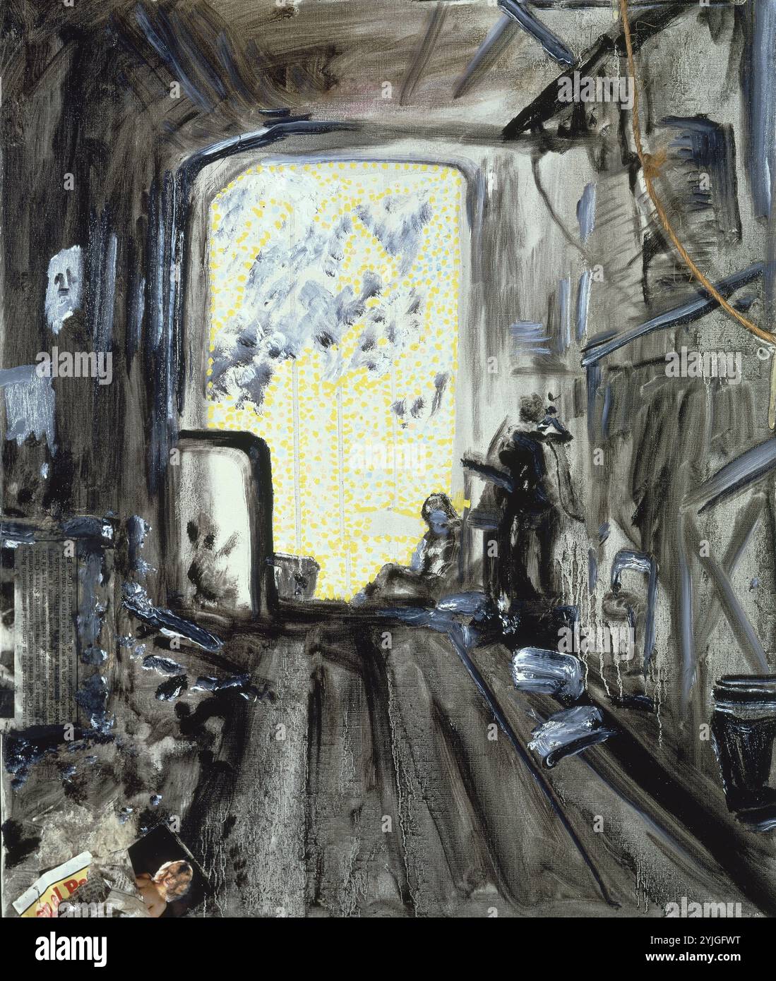 LLEGAREMOS MAS TARDE HACIA LAS CINCO O EL CAMION DE LA MUDANZA - 1983. Autor: SALVADOR DALI. Stockfoto