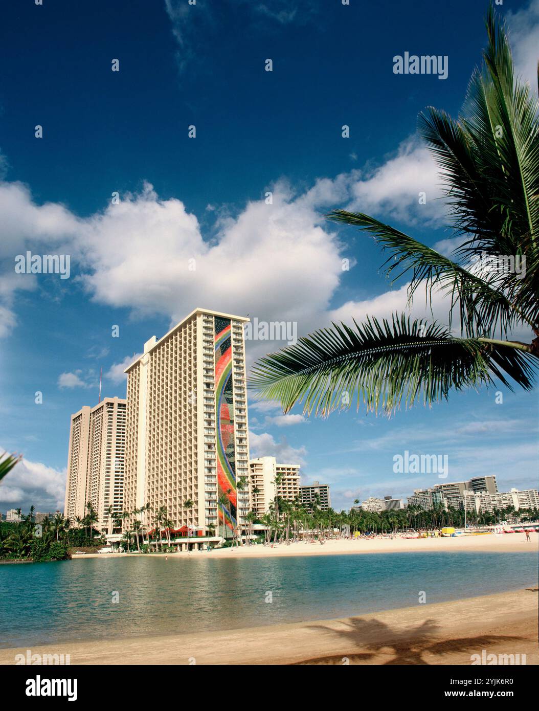 USA. Hawaii. Hilton Hawaiian Village Hotel & Strand. Stockfoto