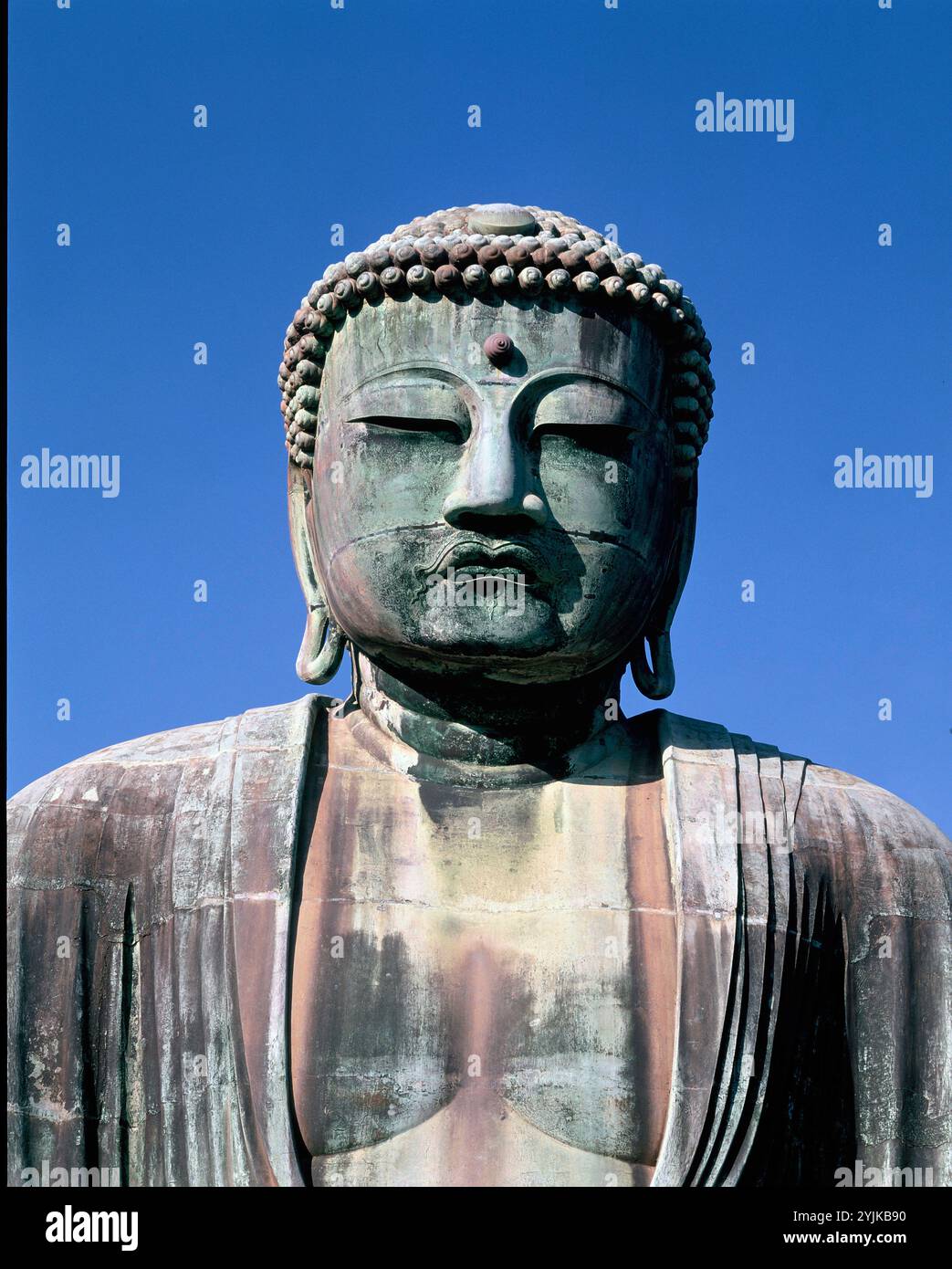 Japan. Kanagawa. Kamakura. Großer Buddha. Stockfoto