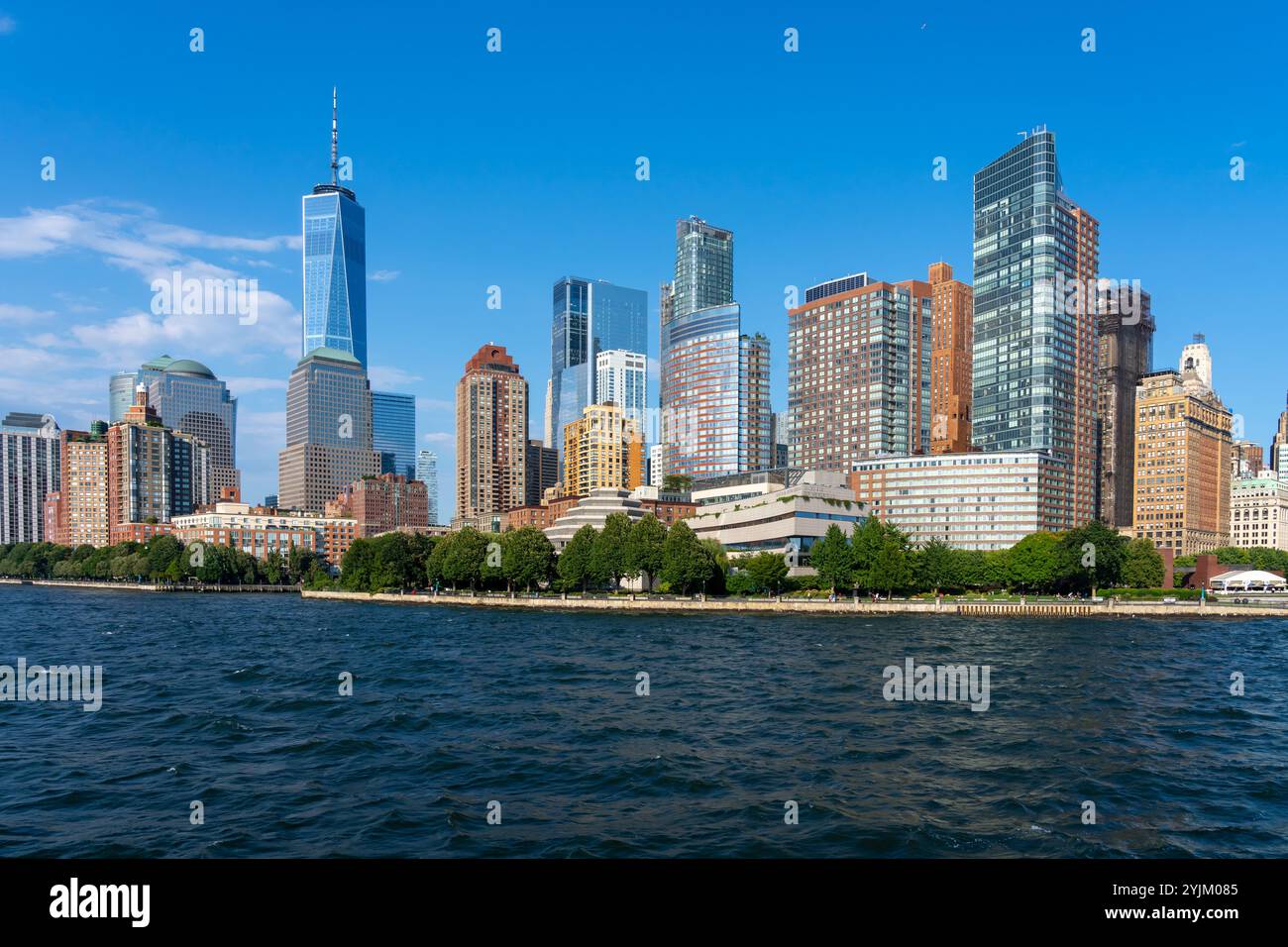 Skyline von Downtown Manhattan, New York City, USA Stockfoto
