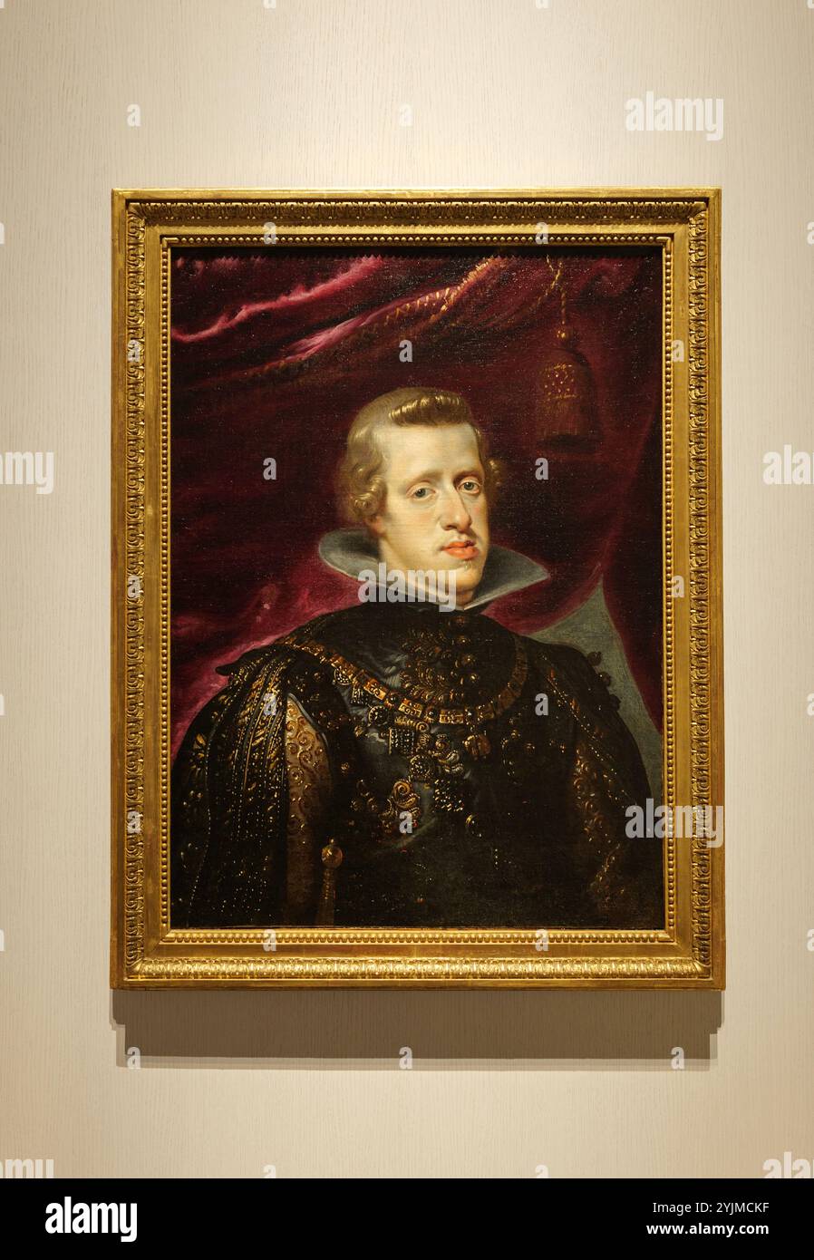 Philipp IV. Bekleidet in Brocade. Öl auf Leinwand. Um 1632 von Peter Paul Rubens. Royal Collections Gallery. Stockfoto