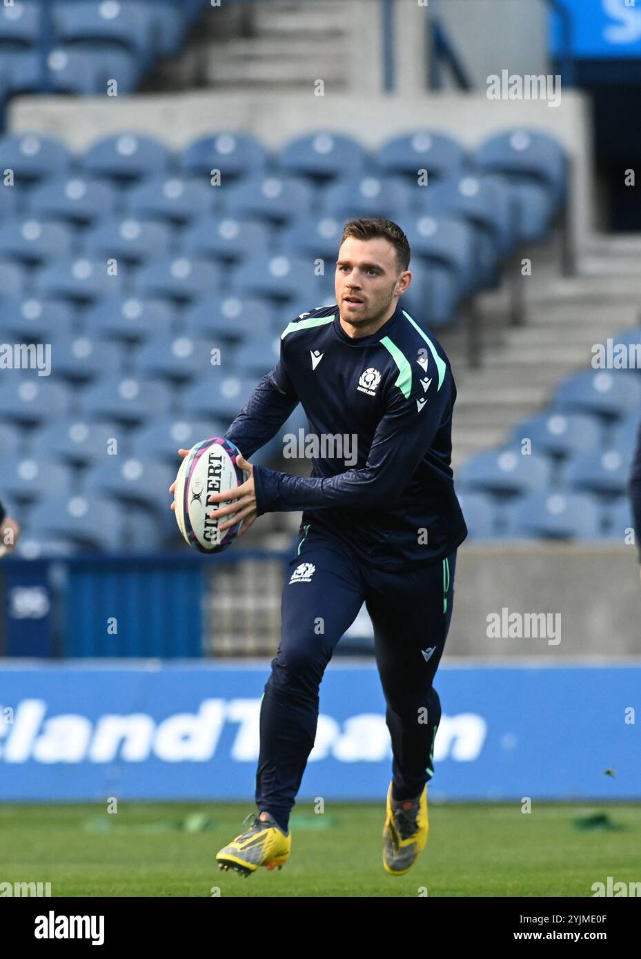 Scottish Gas Murrayfield. Edinburgh Schottland Großbritannien 15. November 24 HERBSTTESTS 2024/25 Schottlands Teamlauf, Medienzugriff auf Training vor dem Spiel gegen Portugal Ben White of Scotland Credit: eric mccowat/Alamy Live News Stockfoto