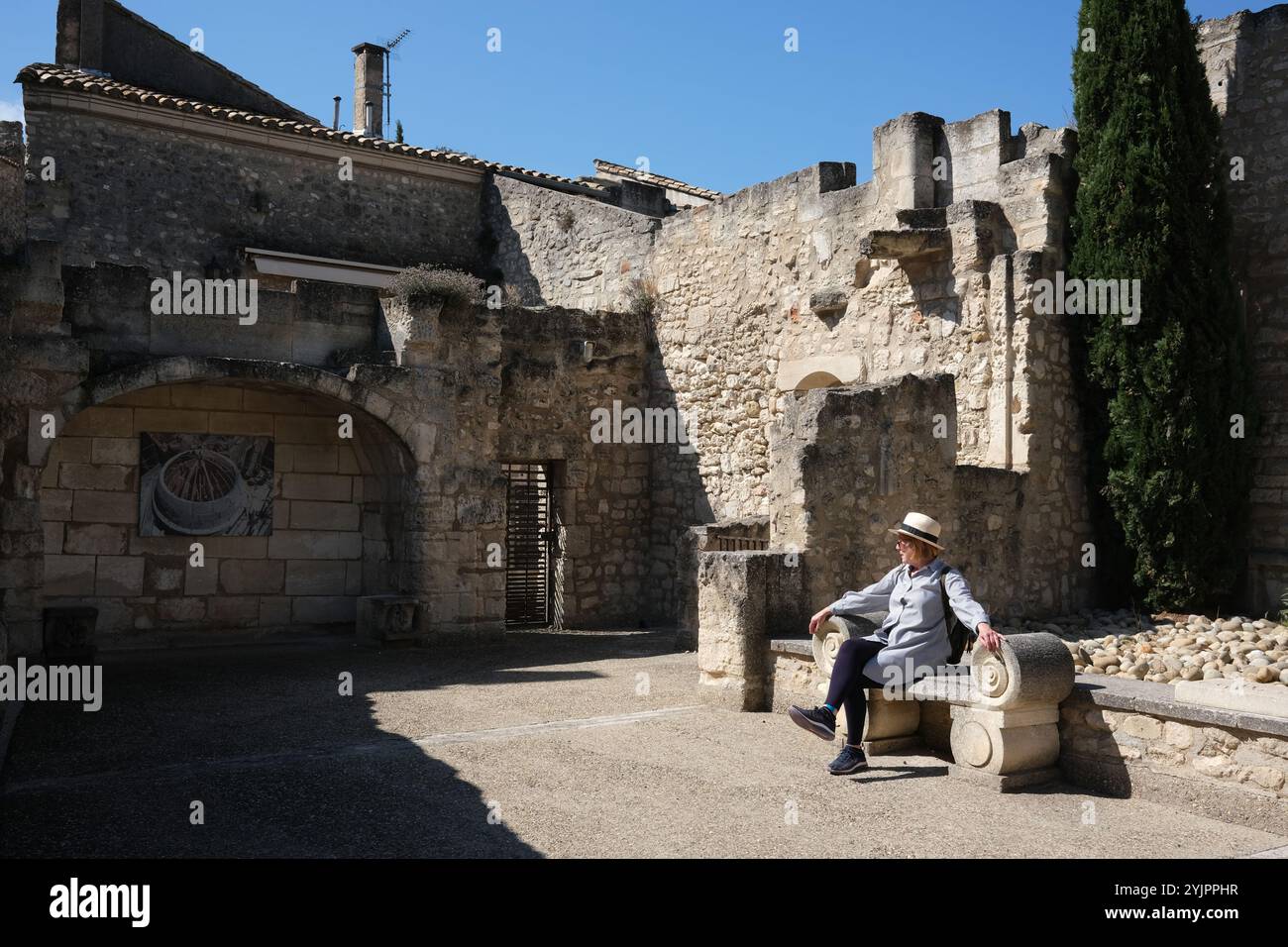 Les Baux-de-Provence im Département Bouches-du-Côte in der Region Provence-Alpes-Rhône d'Azur in Südfrankreich. Stockfoto