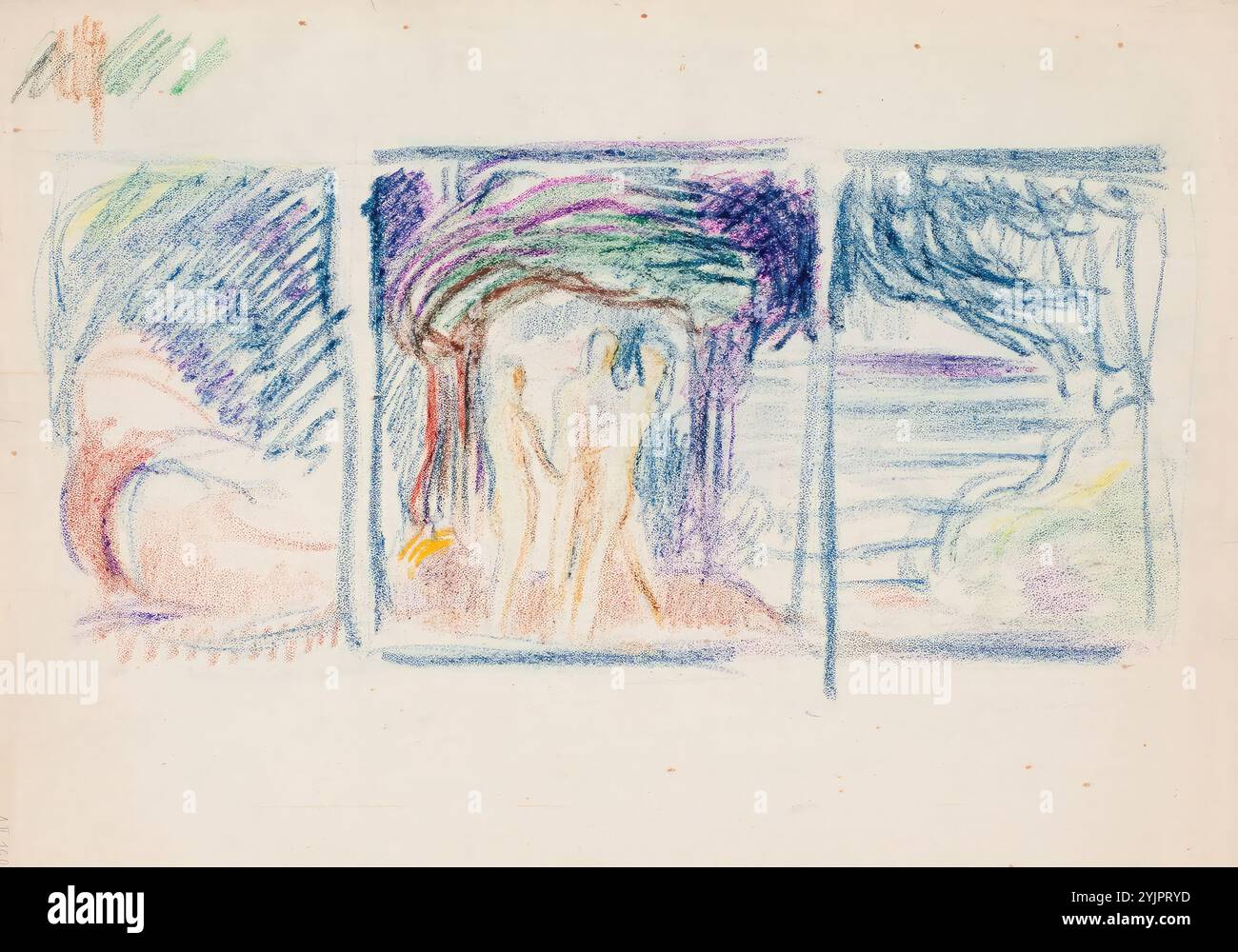 Wright, Wilhelm von, Work, Mallard (Grasente), Weibchen, 1828 - 1838, Lithographie, bemalt mit Wasserfarben, Grafiken, Blattbreite 27,9 cm, Blatthöhe 22,3 cm, Bildbreite 23,3 cm, Bildhöhe 13,1 cm, Wilhelm von Wright 1810 – 1887, Schwedisch-finnischer Maler und Amateur-Naturforscher Stockfoto