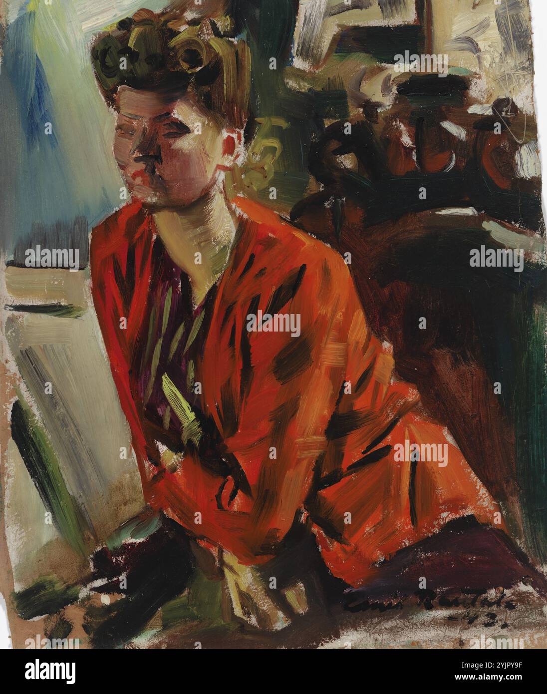 Soldan-Brofeldt, Venny, Work, Kahvihetki, Zeichnung, 13,2 cm x 12,1 cm Stockfoto