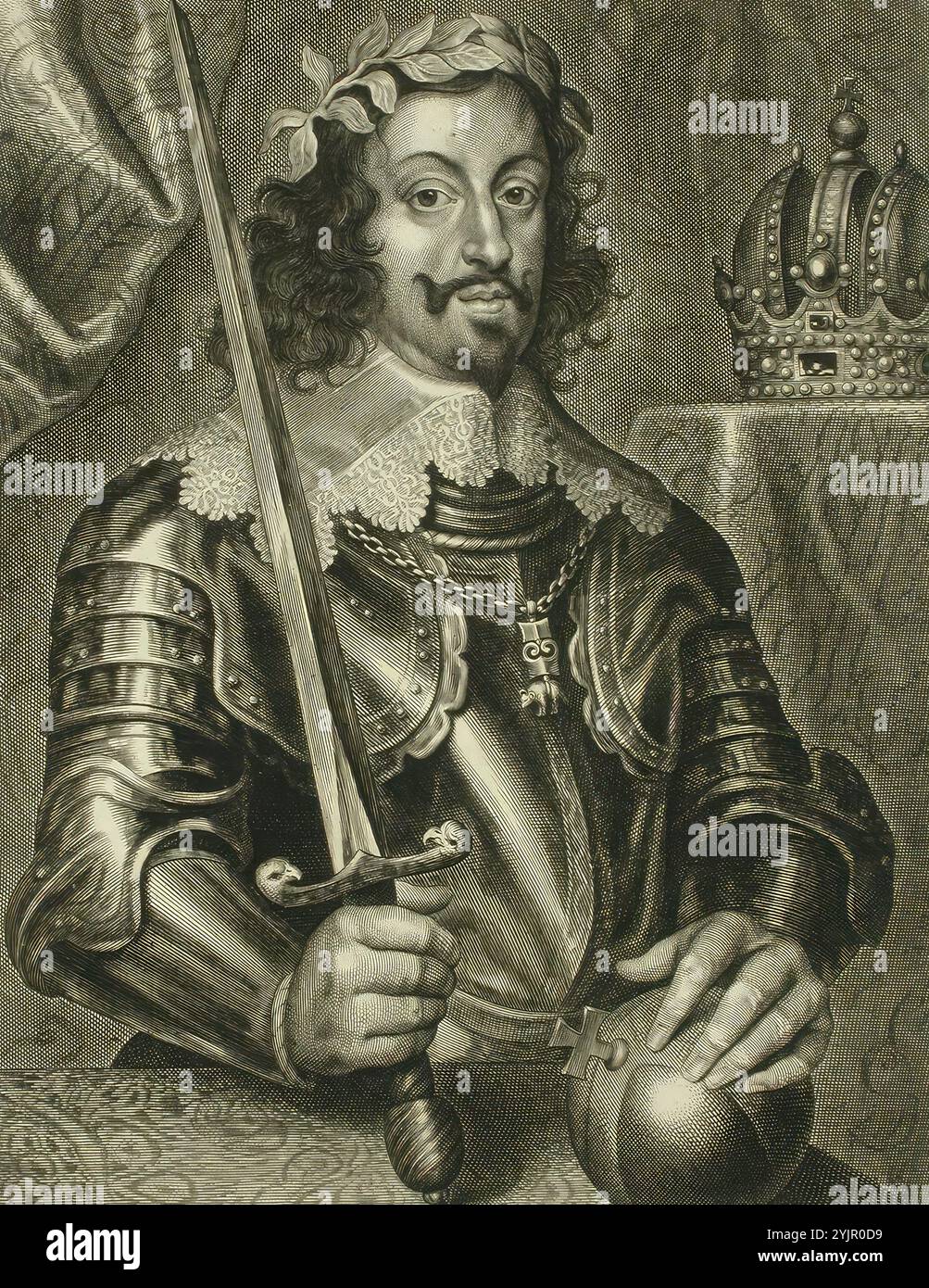 Pontius, Paul, Erfinder: Anton van Dyck, Gerard Honthorst (1000–2000), Kupferstich, Grafik, 23,8 cm x 17 cm Stockfoto