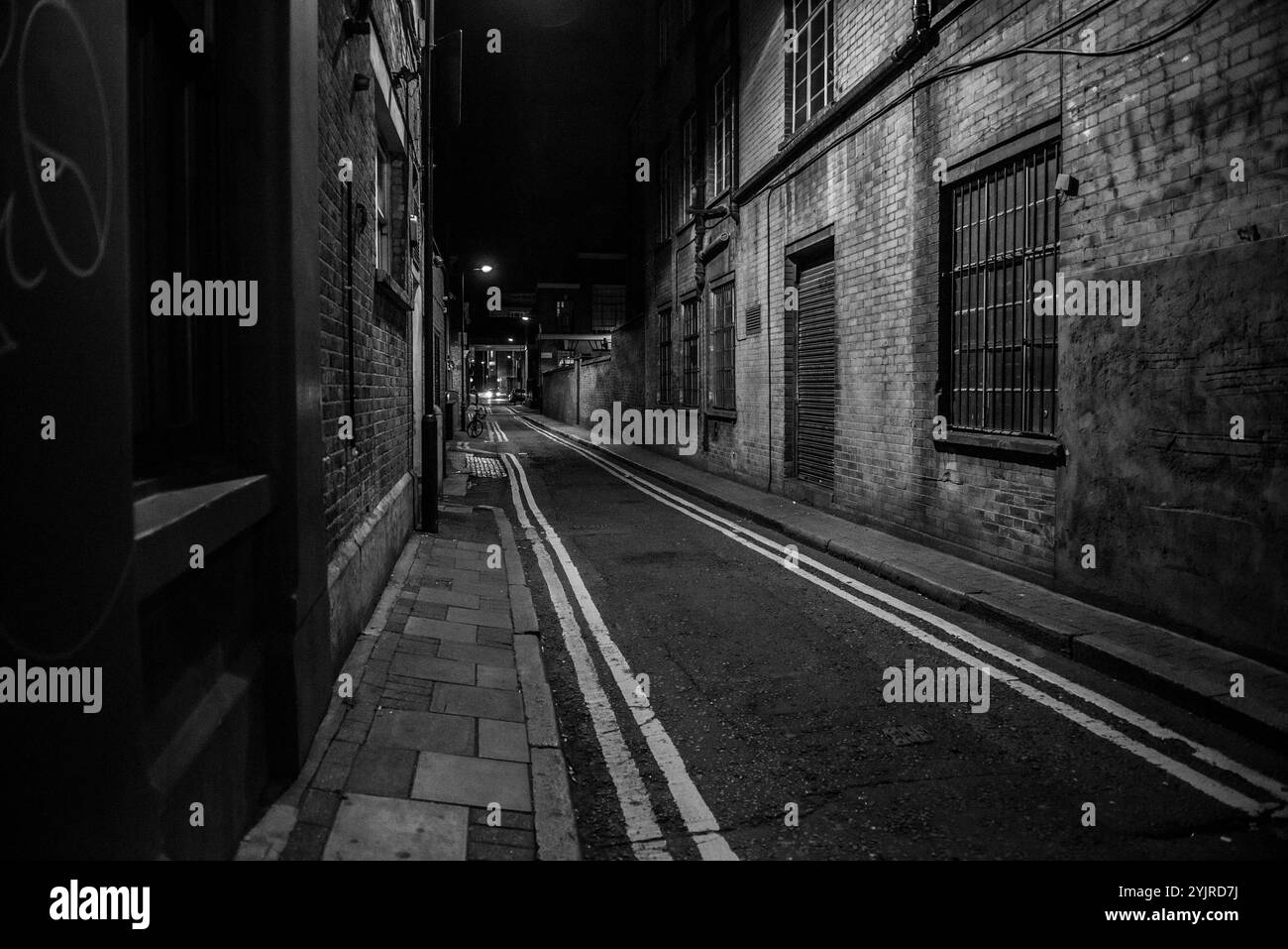 Nikon D600 Schwarzweiß-Straßenfotografie in London Stockfoto