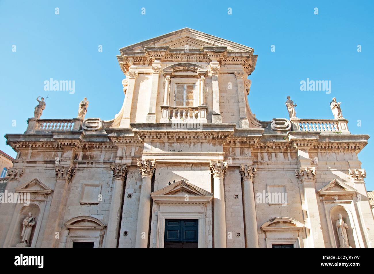 Die Kathedrale der Himmelfahrt der Jungfrau Maria, Dubrovnik, Dalmatien; Kroatien, Europa Stockfoto