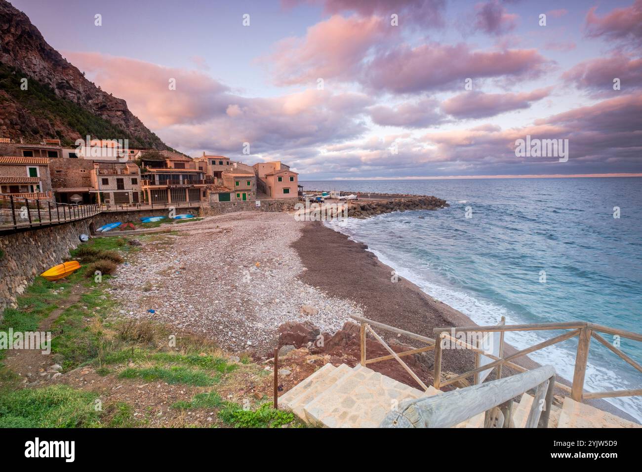 Port de Valldemossa, auch als Sa Marina, Valldemossa, Mallorca, Balearen, Spanien, Europa bekannt Stockfoto