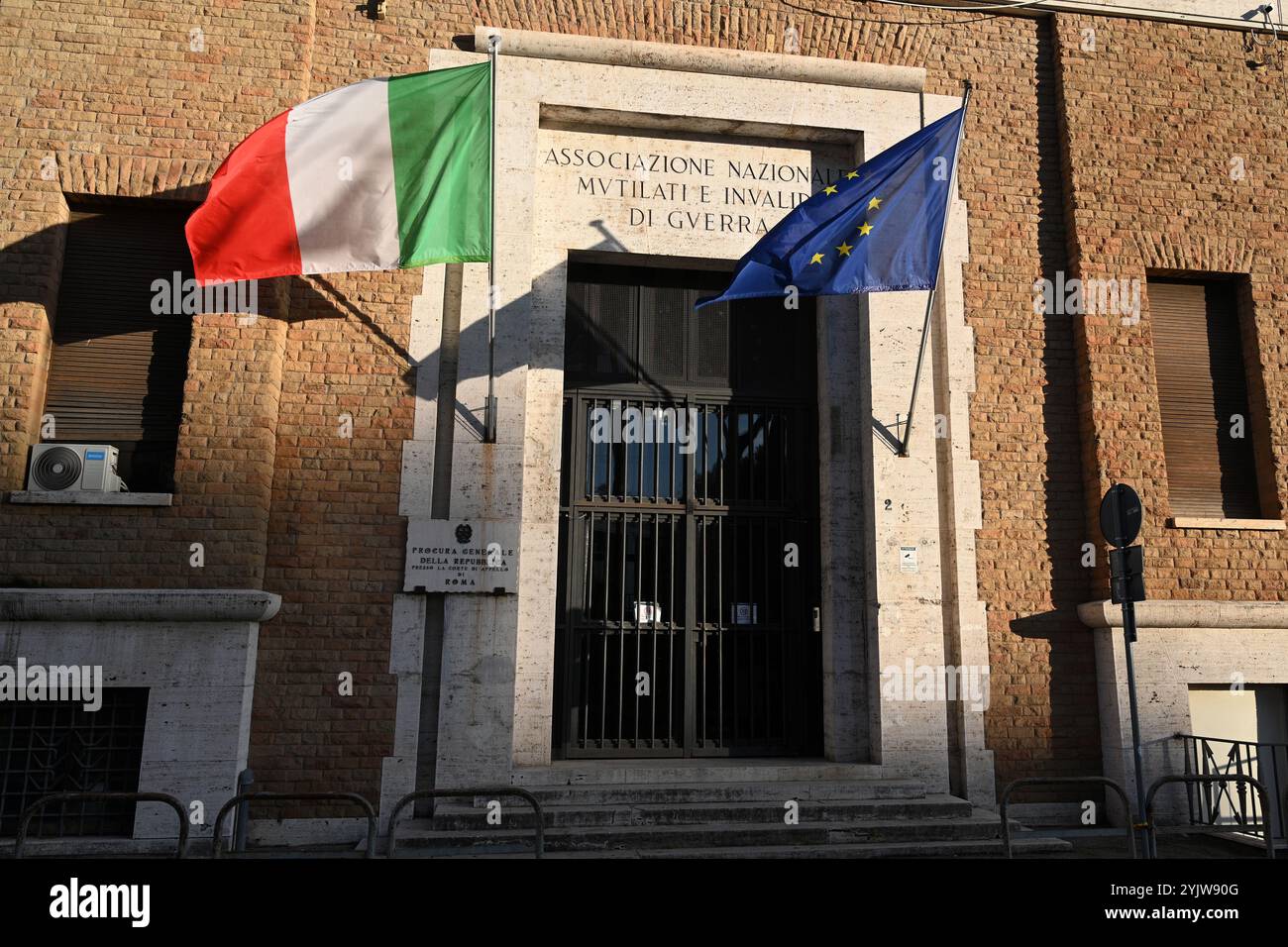 Rom, Italien - 2. November 2024: Gebäude der Generalstaatsanwaltschaft der Italienischen Republik in Rom Stockfoto