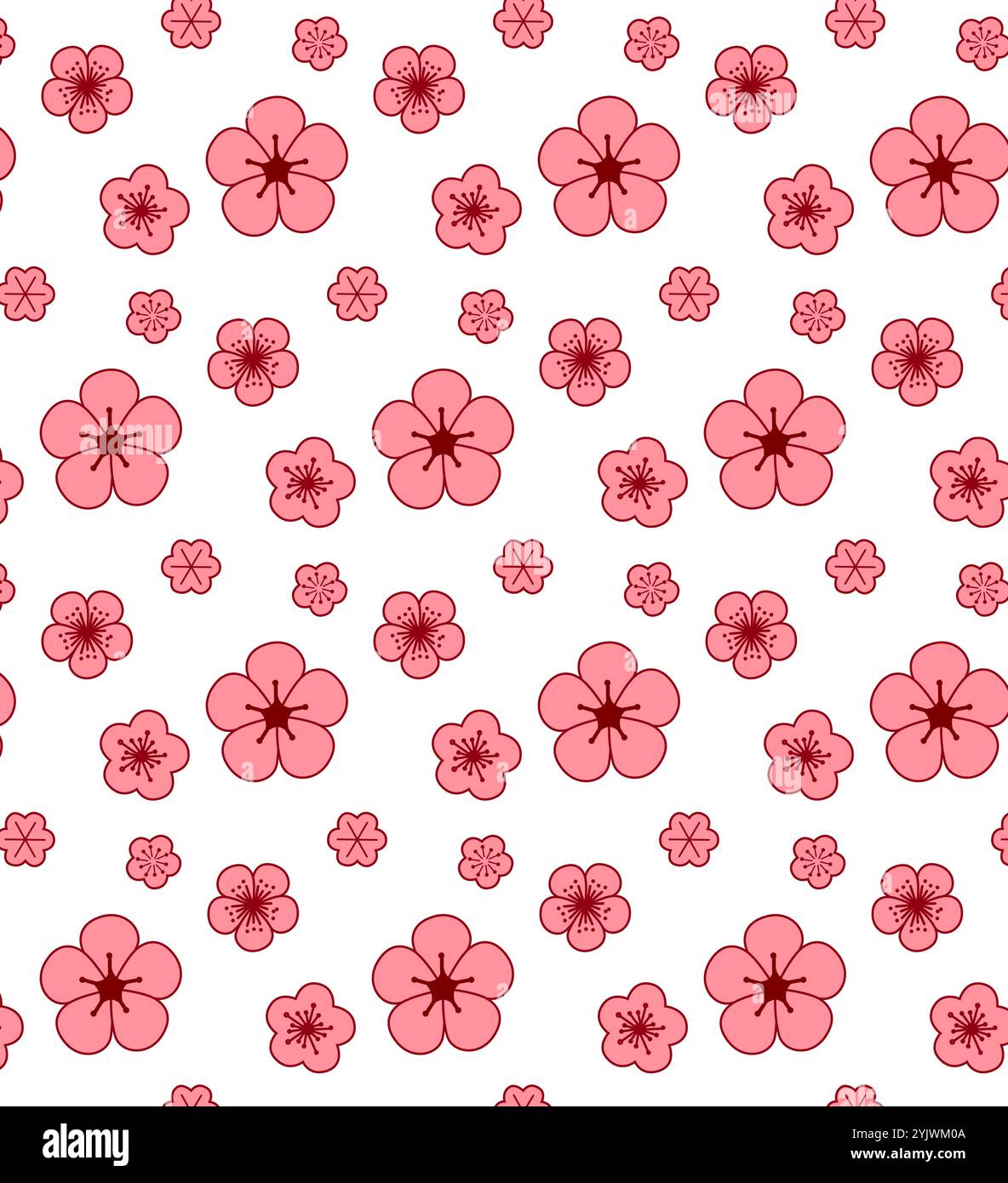 Niedliches Blumenmuster in der kleinen rosafarbenen Blume. „Ditsy Print“. Nahtlose Vektorgrafik. Elegante Vorlage für Modeschmucke. Drucken mit sehr Stock Vektor