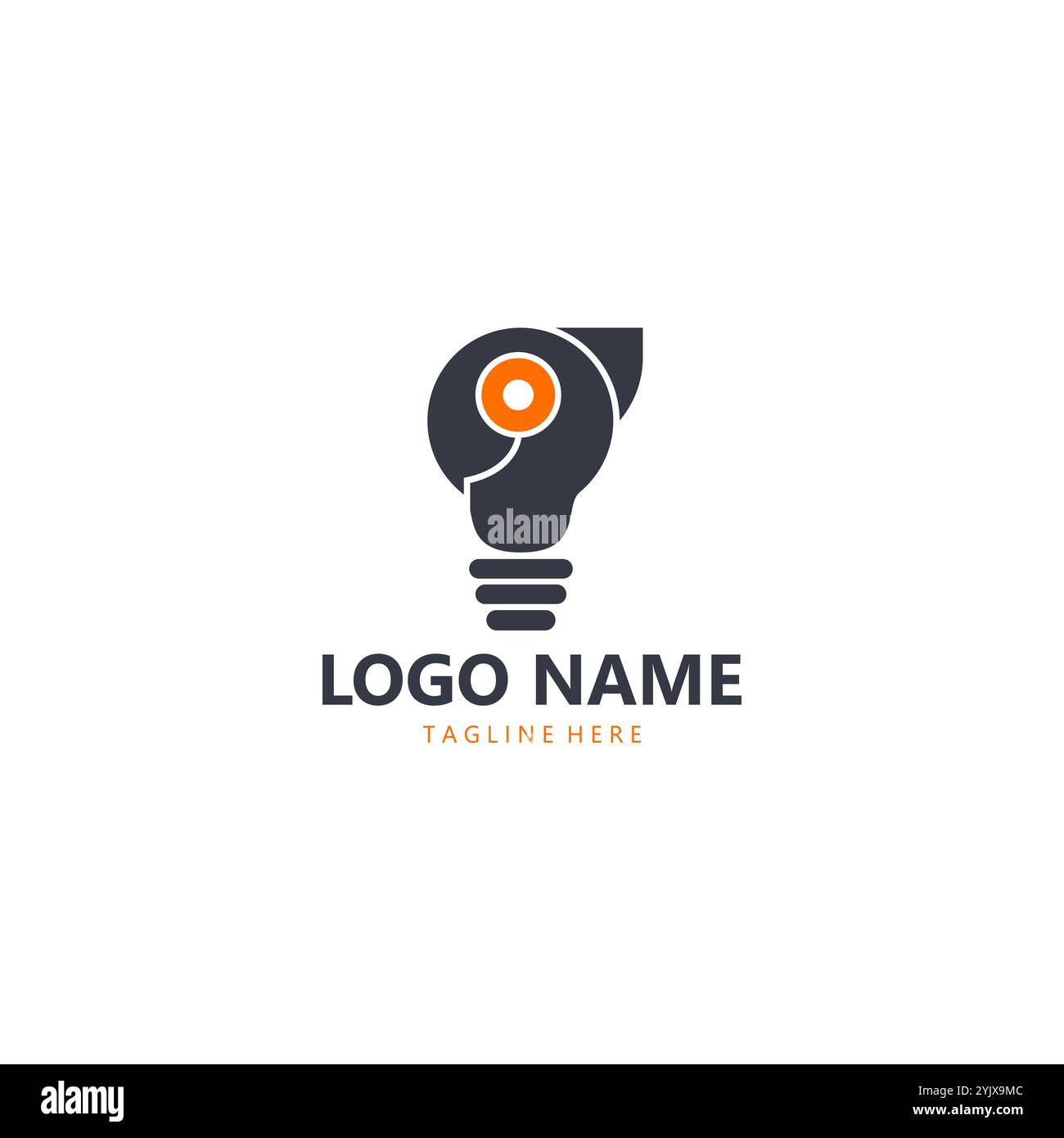 Lampe Papagei Logo Design Vektor Stock Vektor