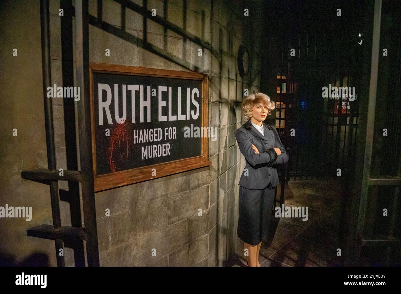 Ruth Ellis, die letzte Frau, die in Großbritannien hingerichtet wurde, vertritt in WAX.UK. Stockfoto