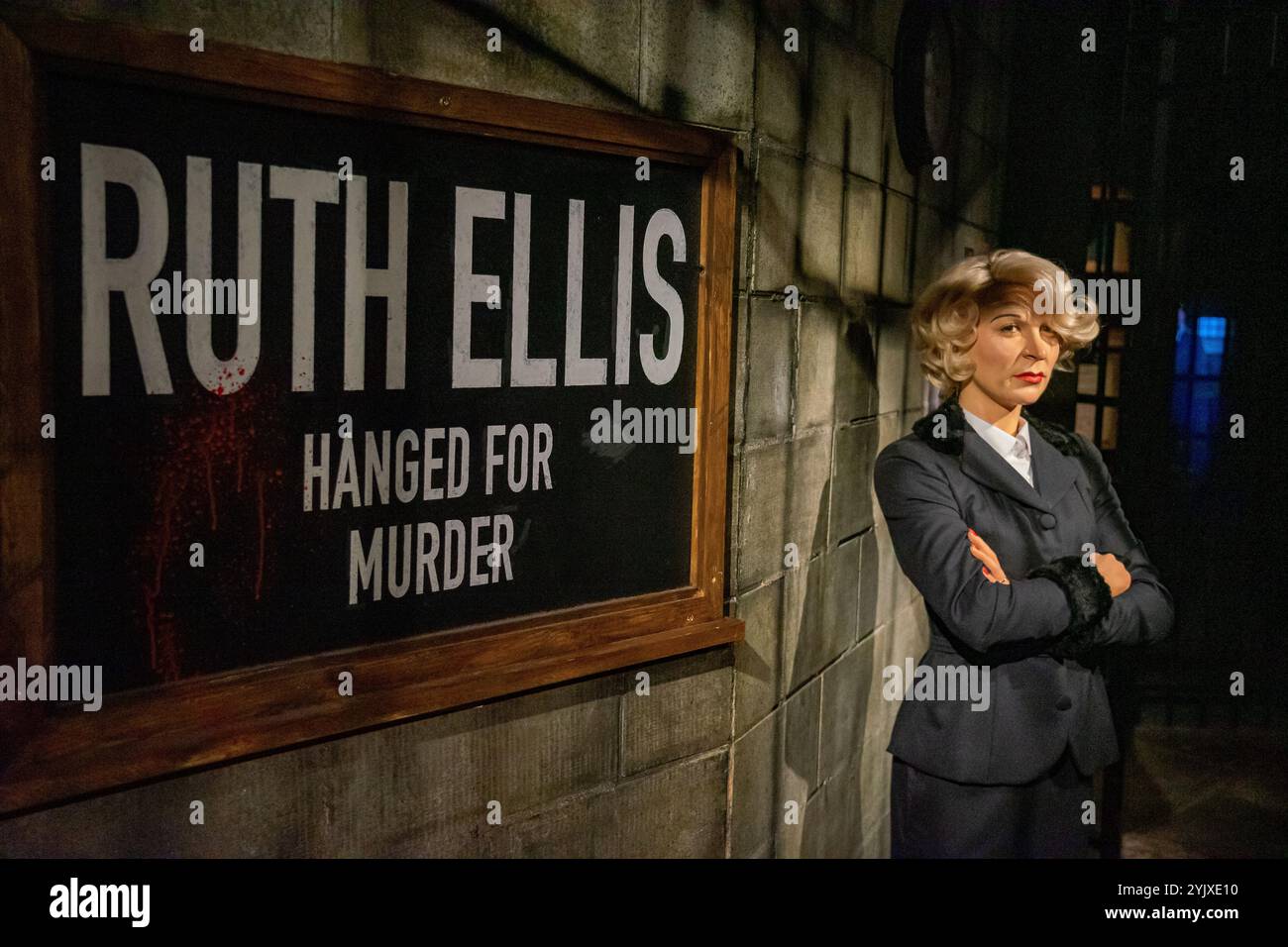 Ruth Ellis, die letzte Frau, die in Großbritannien hingerichtet wurde, vertritt in WAX.UK. Stockfoto