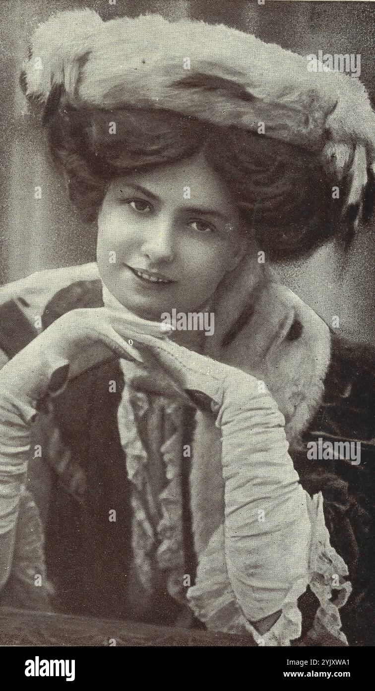 Ethel Oliver - ein Vintage-Theaterbild der britischen Edwardianischen Schauspielerin Ethel Oliver Stockfoto