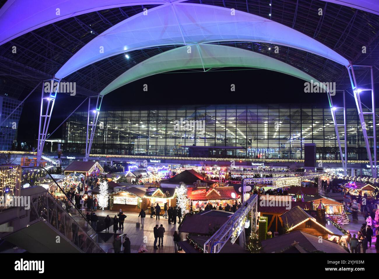 Kostenlos Parken Weihnachtsmarkt Flughafen München www.alamy.de