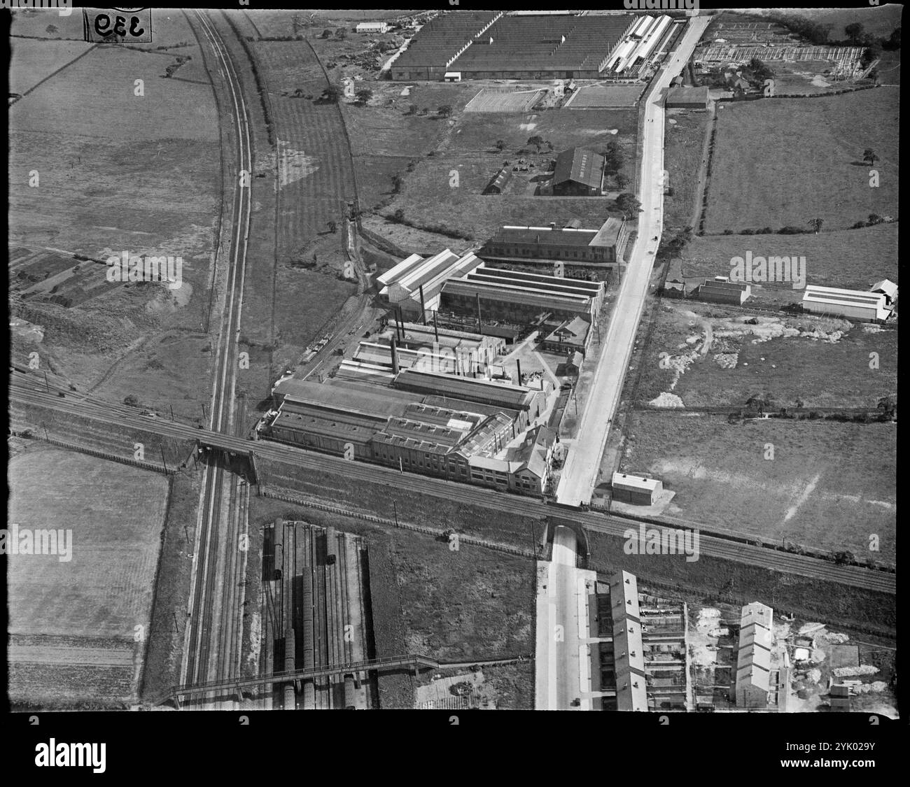 The Oil Well Engineering Company Works, Stockport, Greater Manchester, 1930er Jahre. Stockfoto