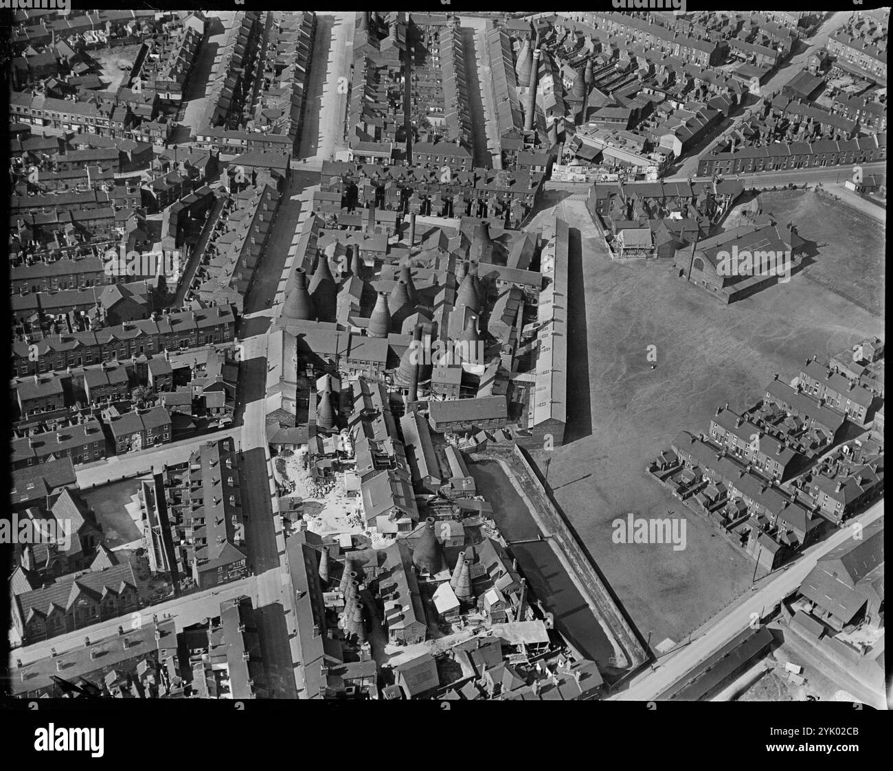 Die Stanley und Crown Potteries, Burslem, Staffordshire, 1930er Jahre. Stockfoto