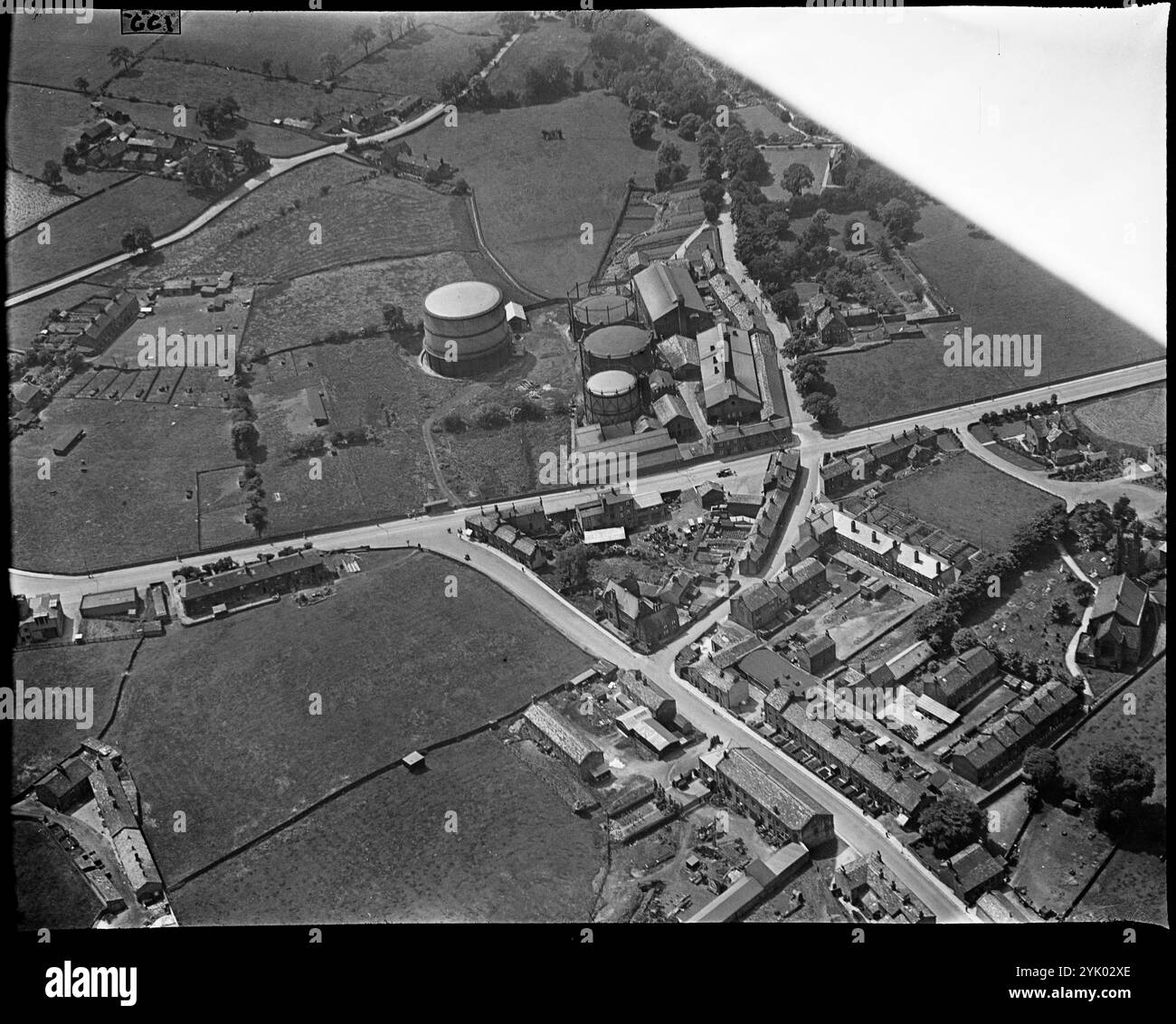 Yeadon and Guiseley Gas Co Gas Works, Yeadon, West Yorkshire, 1930er Jahre. Stockfoto