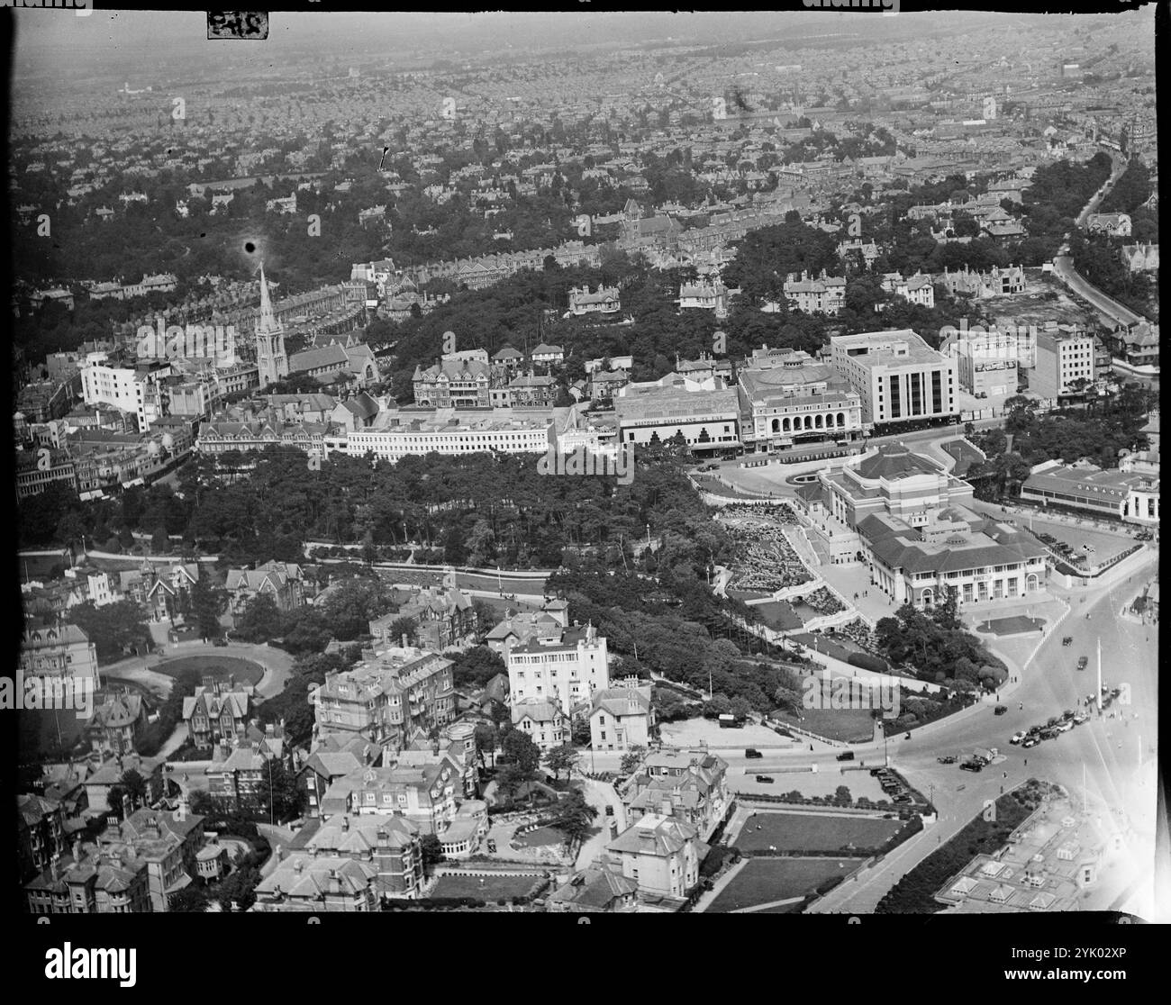 The Pavilion, Lower Pleasure Garden und Westover Road, Bournemouth, Dorset, 1930er Jahre. Stockfoto