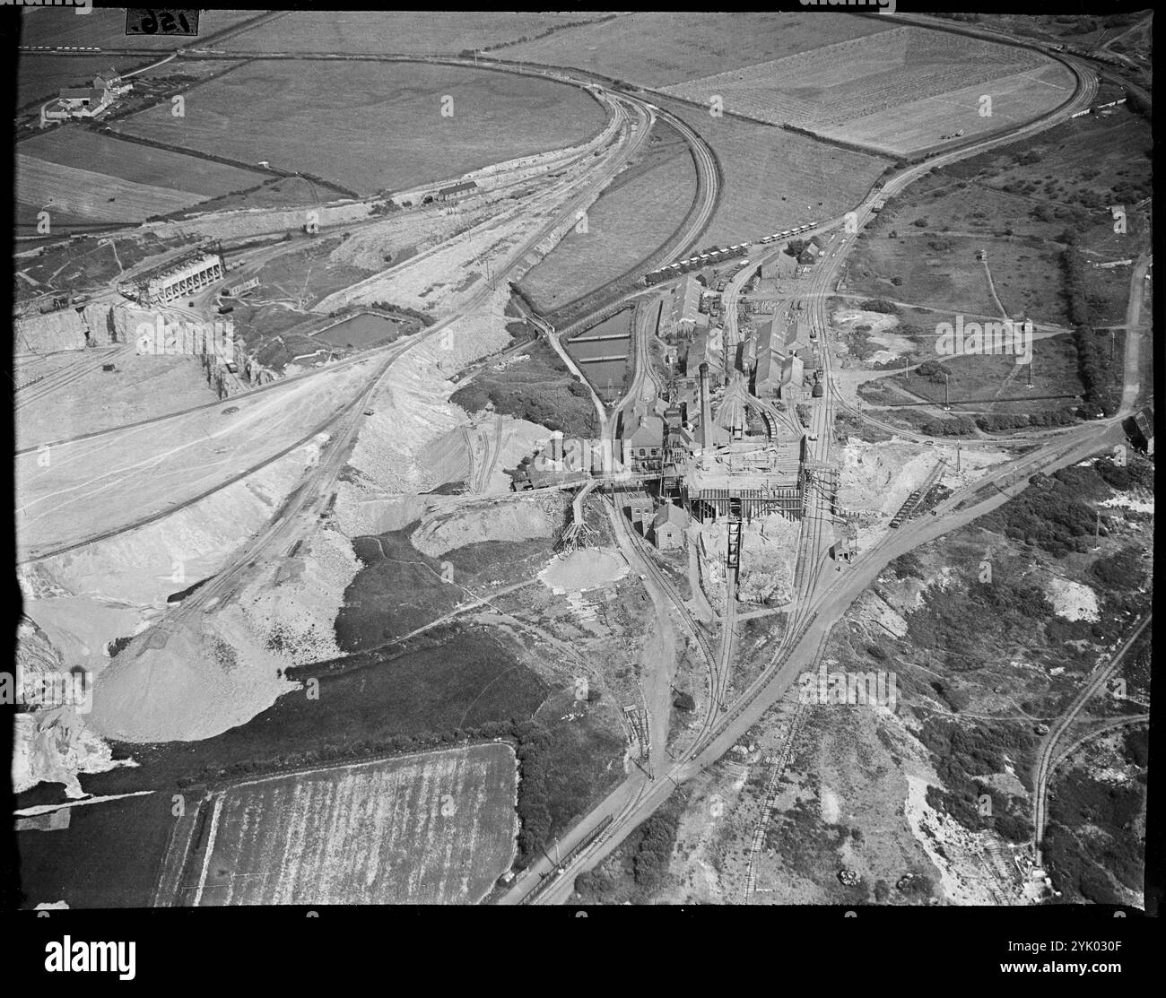 Rock Pit und Red Hills Quarry, Millom, Cumbria, 1930er Jahre. Stockfoto