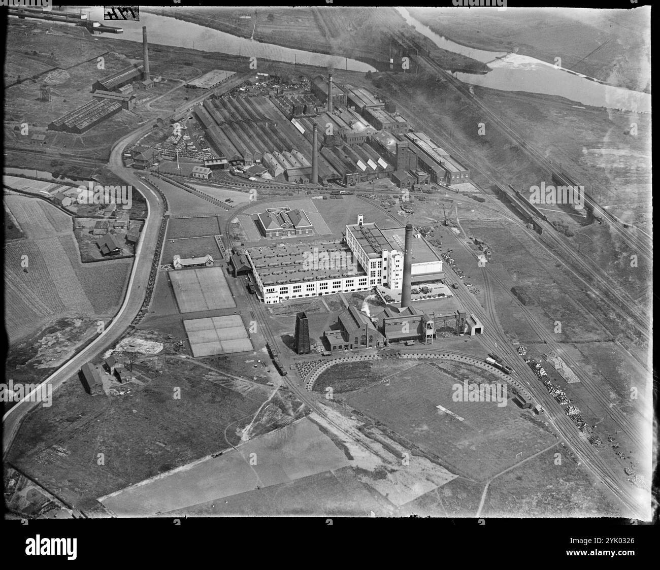 The Co-operative Wholesale Society Ltd Soap and Candle Works, Irlam, Greater Manchester, 1930er Jahre. Stockfoto