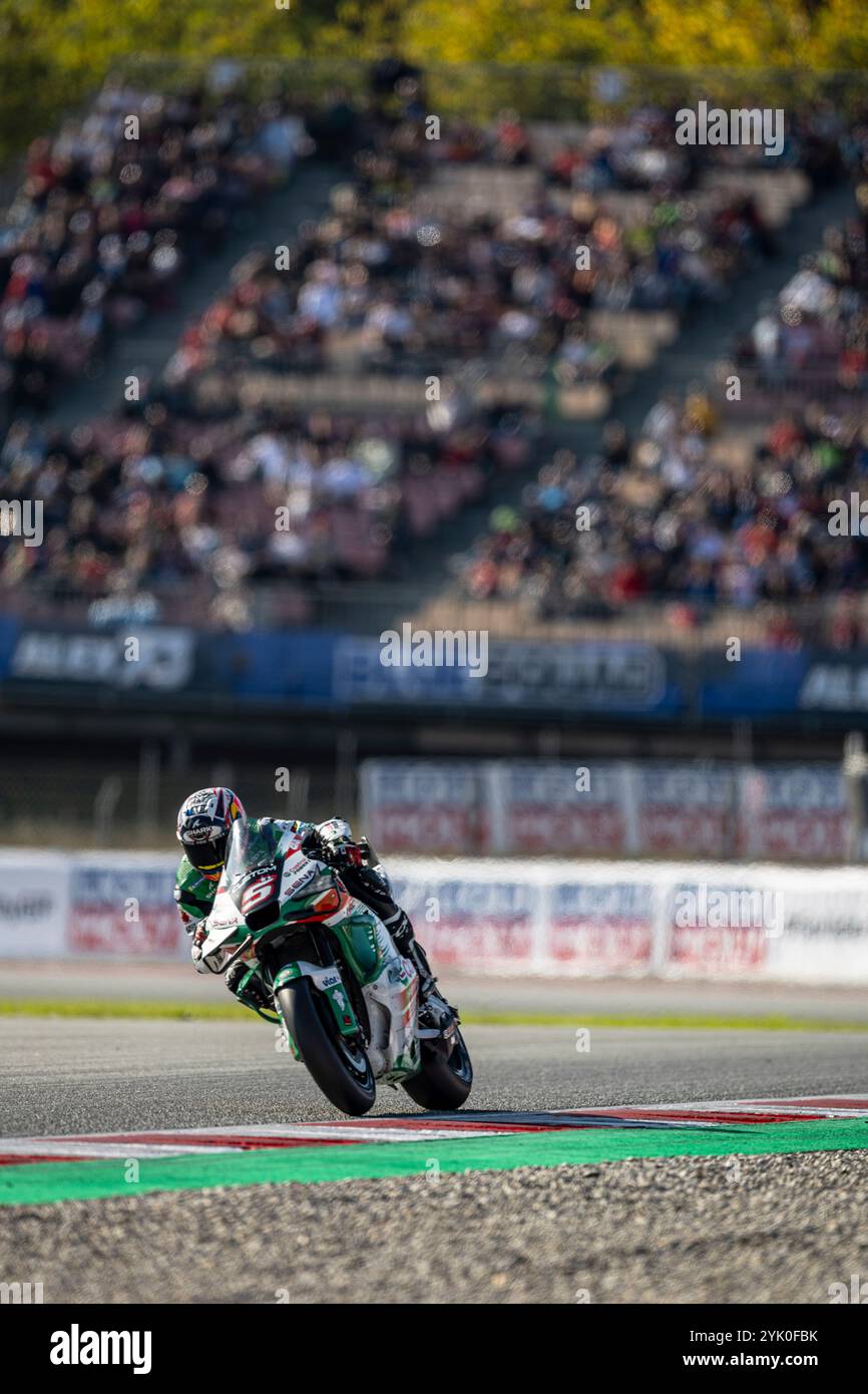 Circuit de Barcelona, Barcelona, Katalonien, Spanien. November 2024. 2024 MotoGP Motul Solidarity Grand Prix von Barcelona, Qualifikationstag; Johann Zarco vom LCR Honda während der Qualifying Session Credit: Action Plus Sports/Alamy Live News Stockfoto