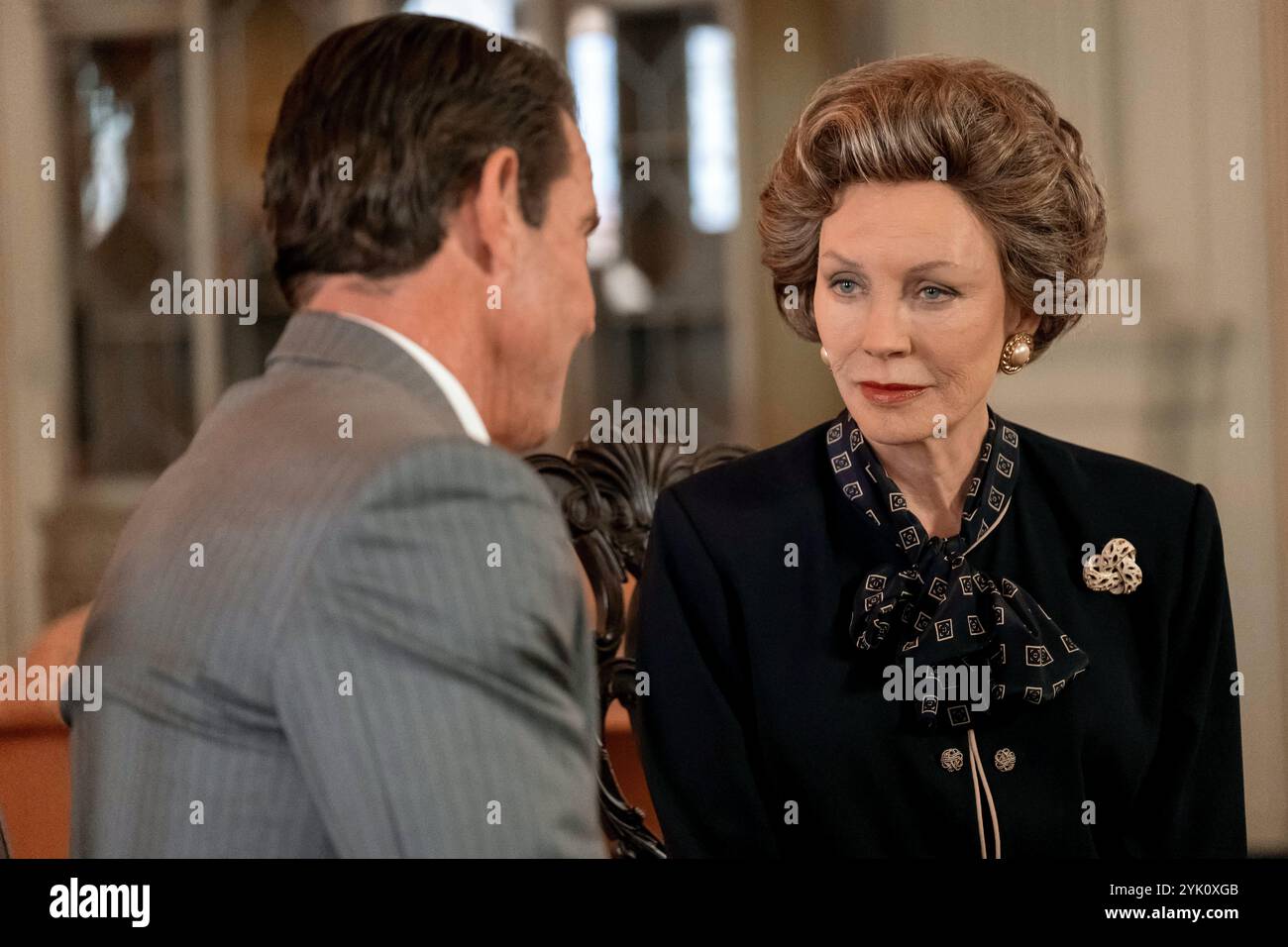 Reagan Dennis Quaid & Lesley-Anne Down Stockfoto