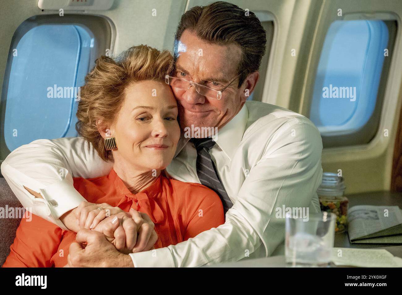 Reagan Dennis Quaid & Penelope Ann Miller Stockfoto