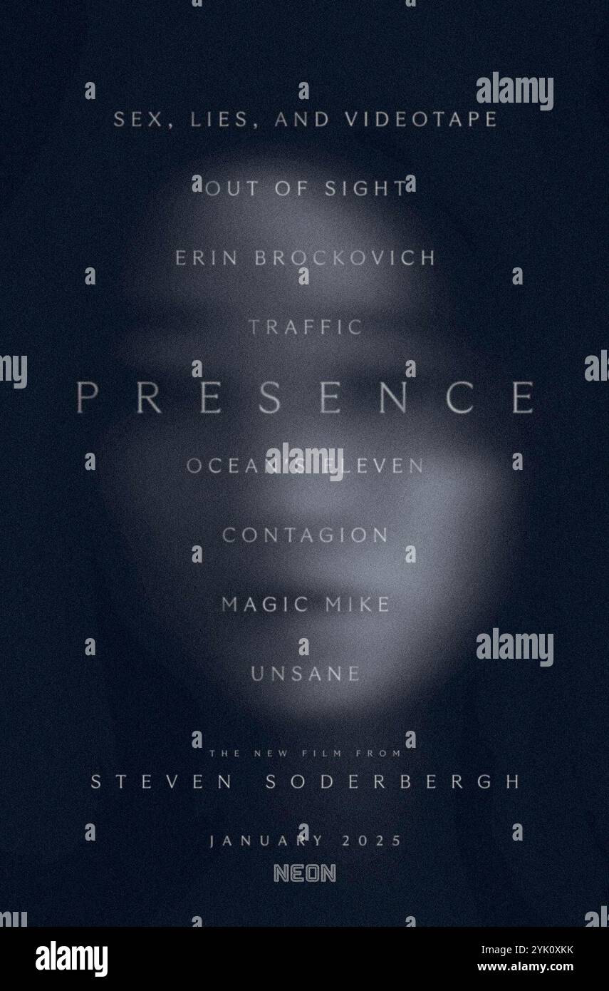 Poster „Presence 2025“ Stockfoto