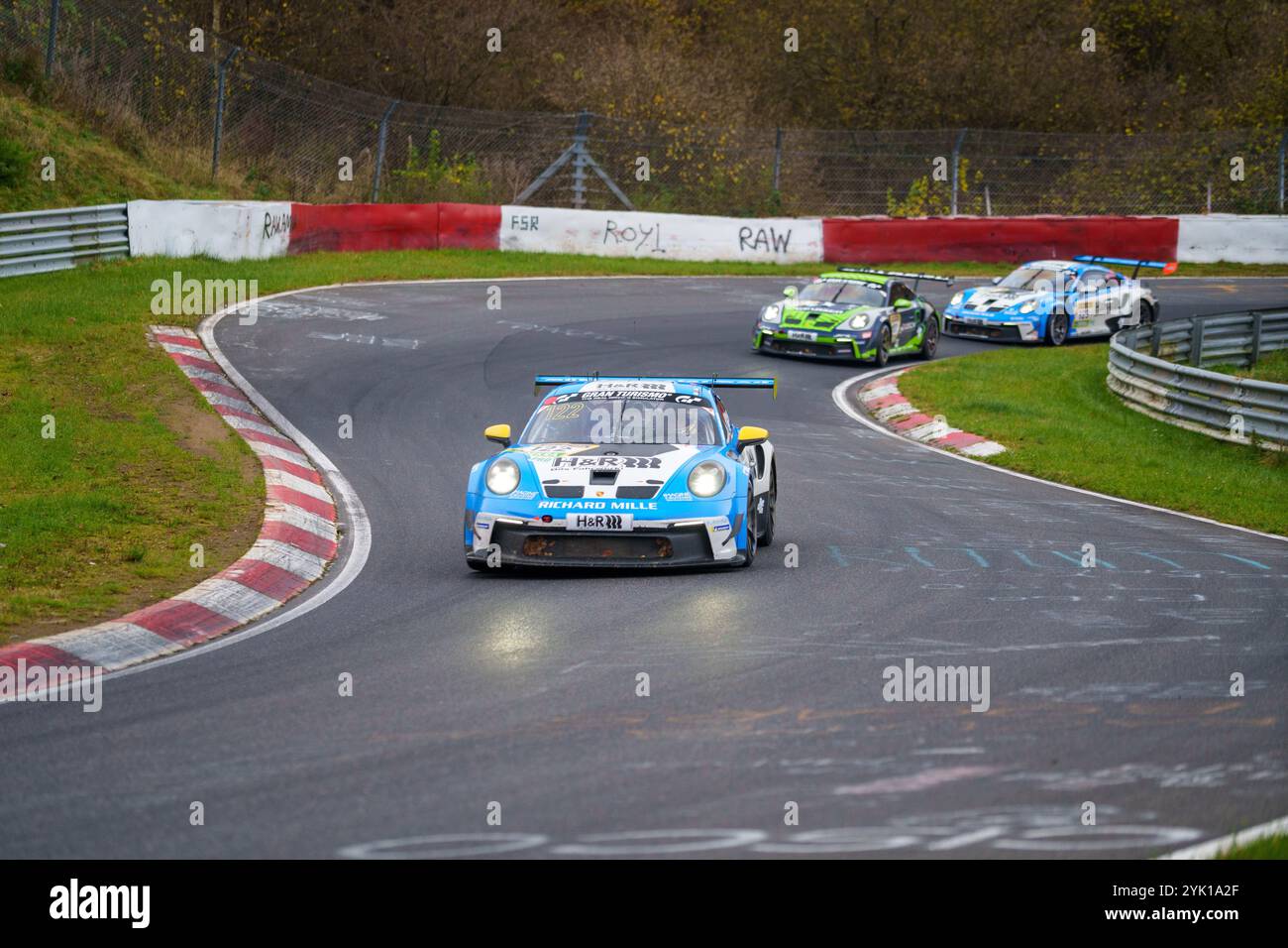 16.11.2024 Nürburgring Langstrecken Serie (NLS) Saisonfinale, Nürburgring, Deutschland, Bild: Start der 6. Langstreckenrennen Nürburgring Stockfoto