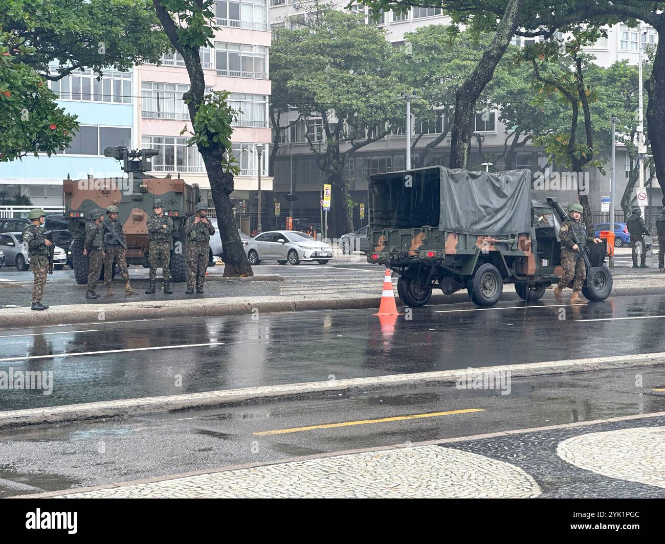SICHERHEIT IN RIO WÄHREND DES G20-GIPFELS Stockfoto