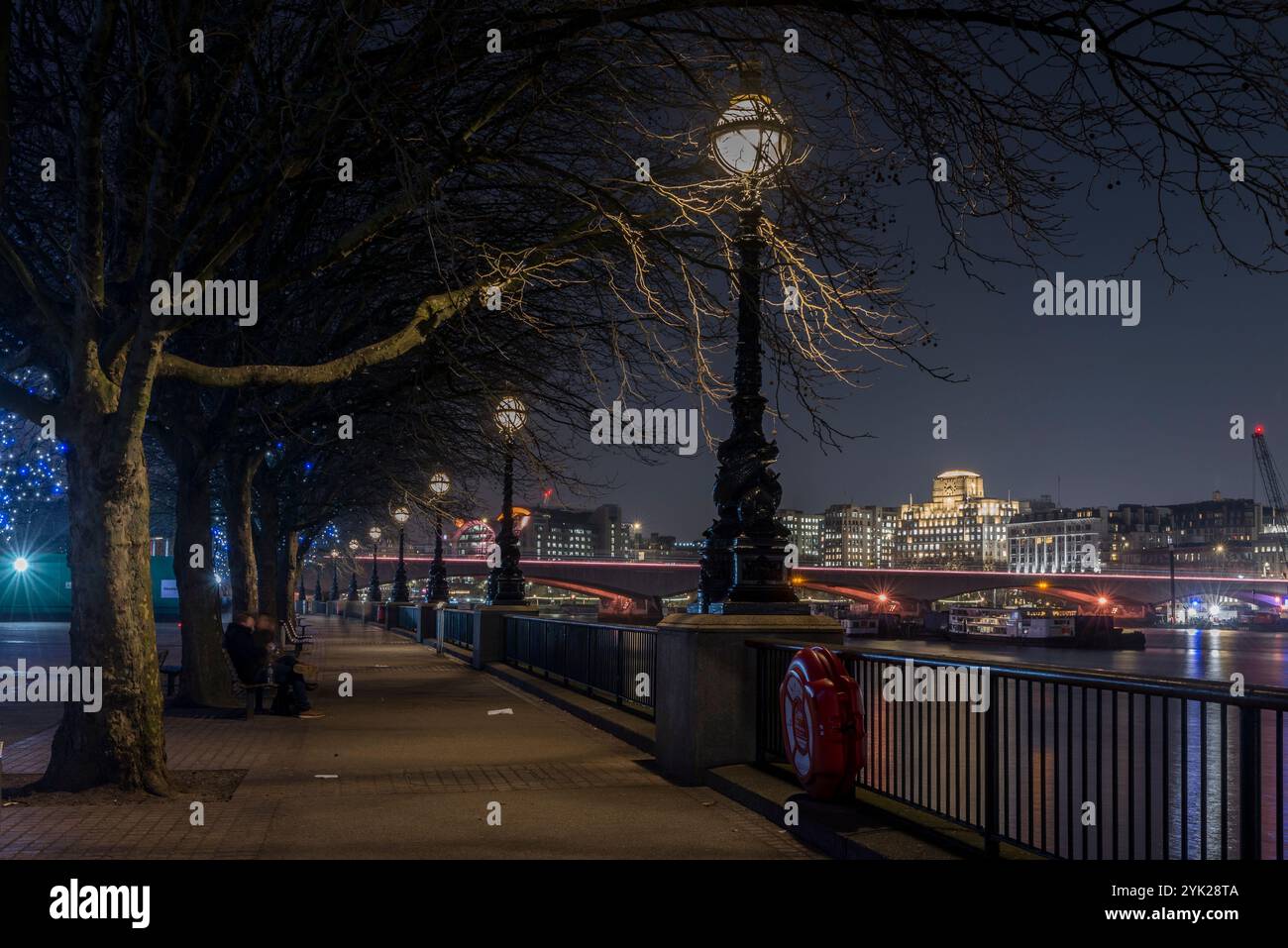 Nikon D600 Nachtfotos auf einem Stativ von Stadtlandschaften in London Stockfoto