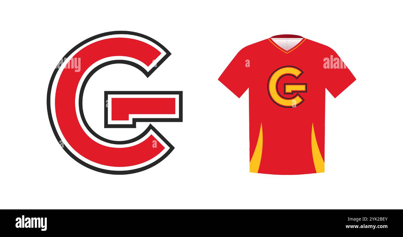 Auffälliger Buchstabe Z für Sporttrikot, College- oder Schultrikot. Identität des Sportteams, Warenzeichen, Nationalliga-Wettkampfbekleidung Stock Vektor