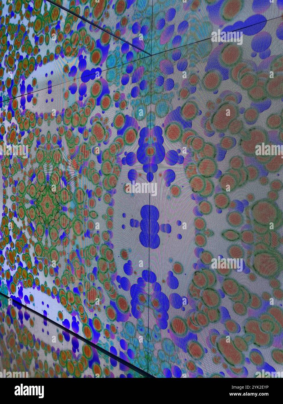 Studio Irma x Moco Museum Amsterdam Kaleidoskop Raum - Smartphone-aufgenommenes Stockfoto