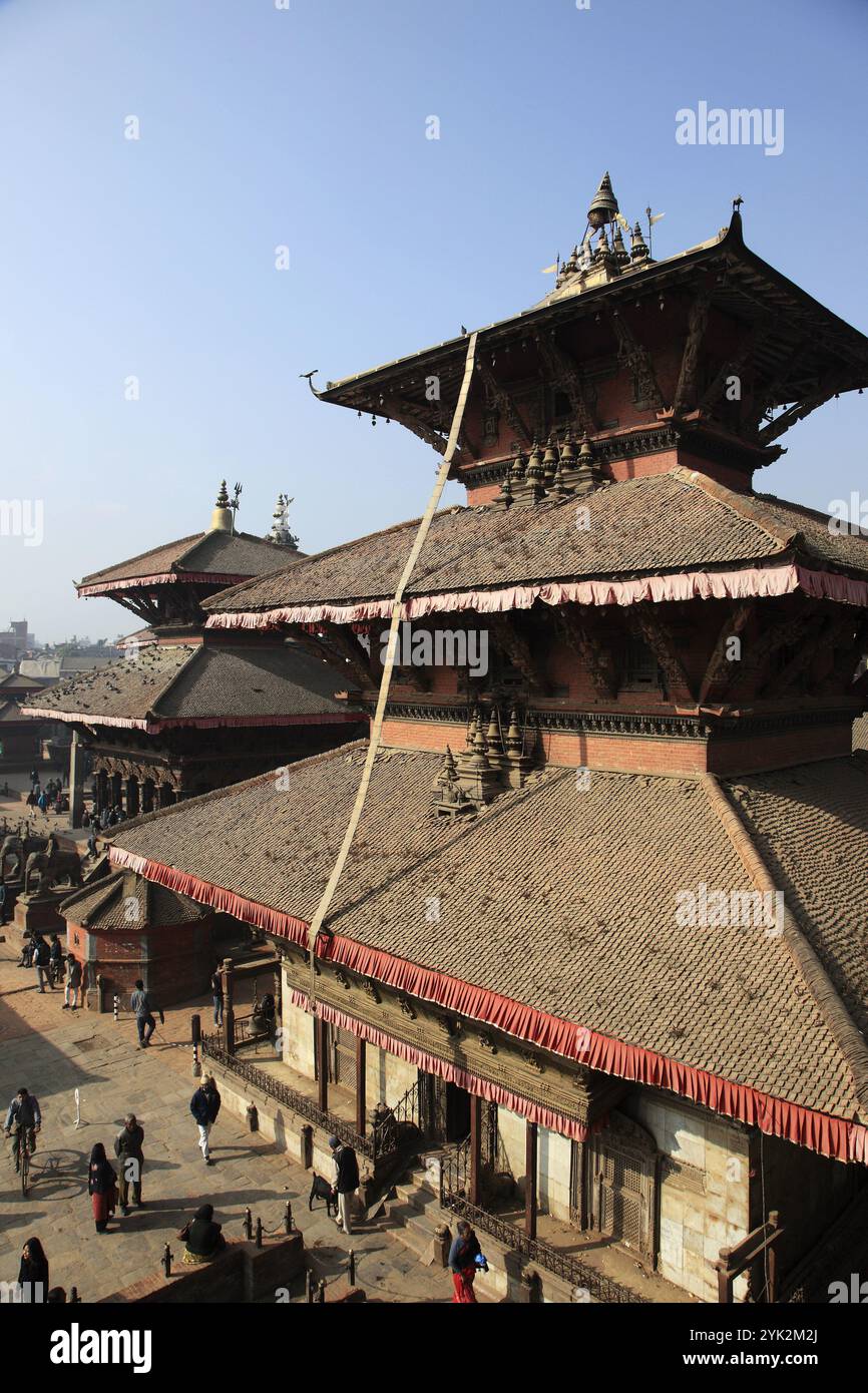 Nepal, Kathmandu Valley, Patan, Durbar Square, Bhimsen Mandir Stockfoto