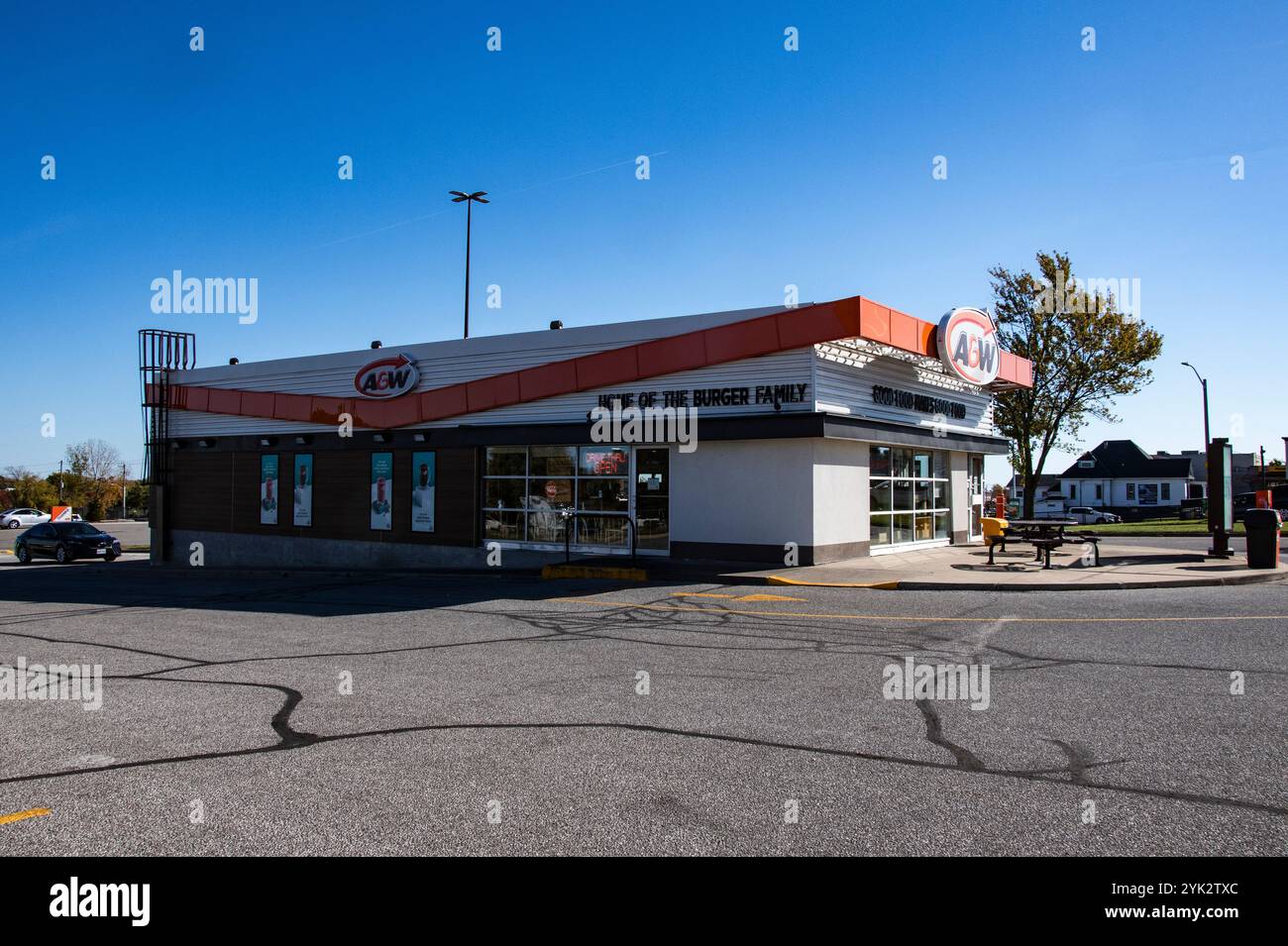 A&W Restaurant an der Erie Street South in Leamington, Ontario, Kanada Stockfoto