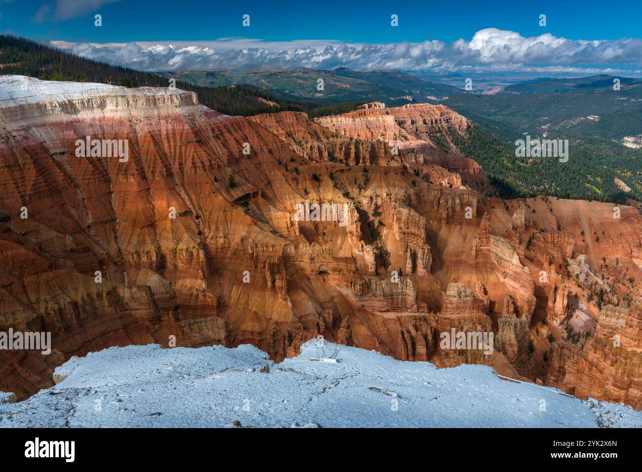 Hoodoo Formationen, Amphitheater, Cedar Breaks National Monument, Uta Stockfoto