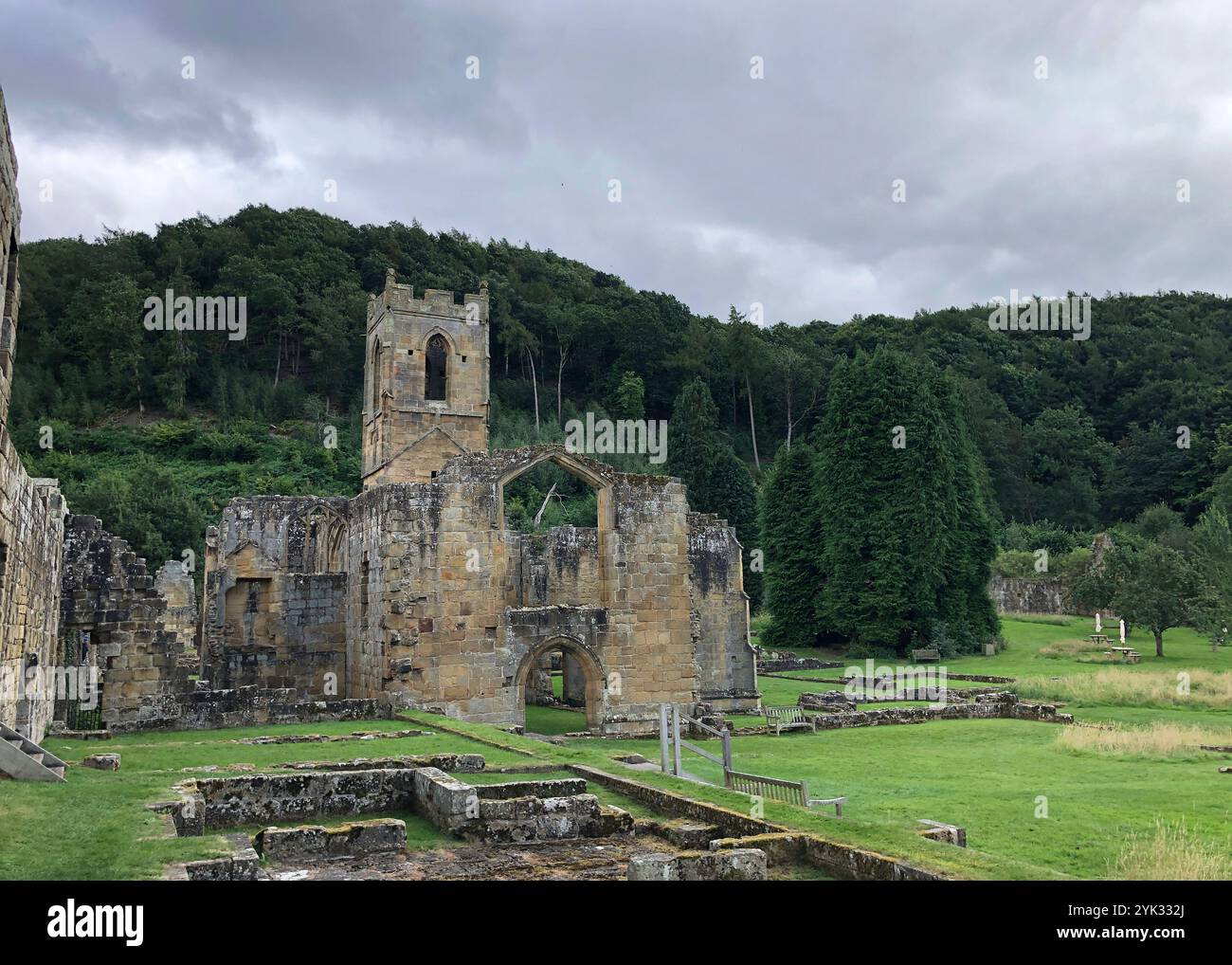 Northallerton, North Yorkshire, England, Vereinigtes Königreich - 10. August 2024: Mount Grace Priory, North Yorkshire, England, Vereinigtes Königreich Stockfoto