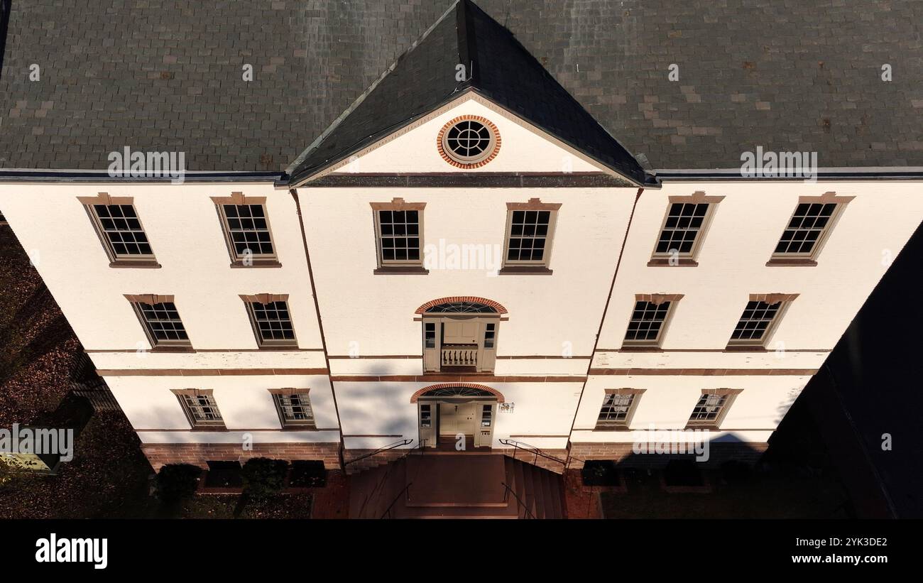 Das proprietäre Haus in Perth Amboy, NJ Das proprietäre Haus ist das einzige ursprüngliche Herrenhaus des königlichen Gouverneurs in den Vereinigten Staaten Stockfoto