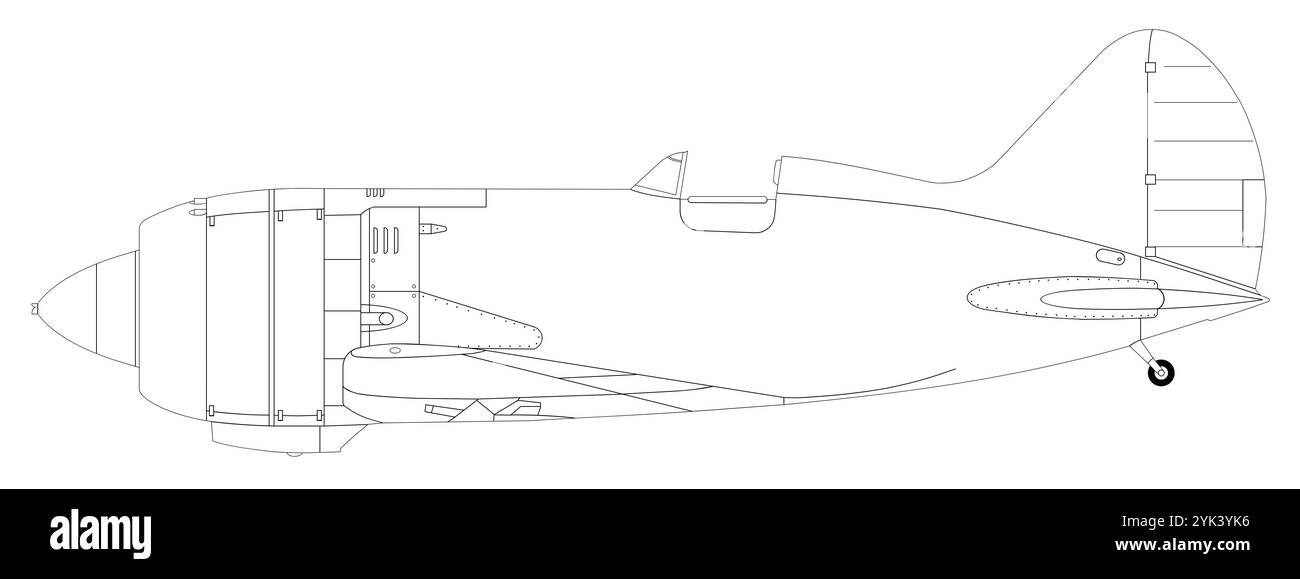 Polikarpov I-180, der dritte Protyp Stockfoto