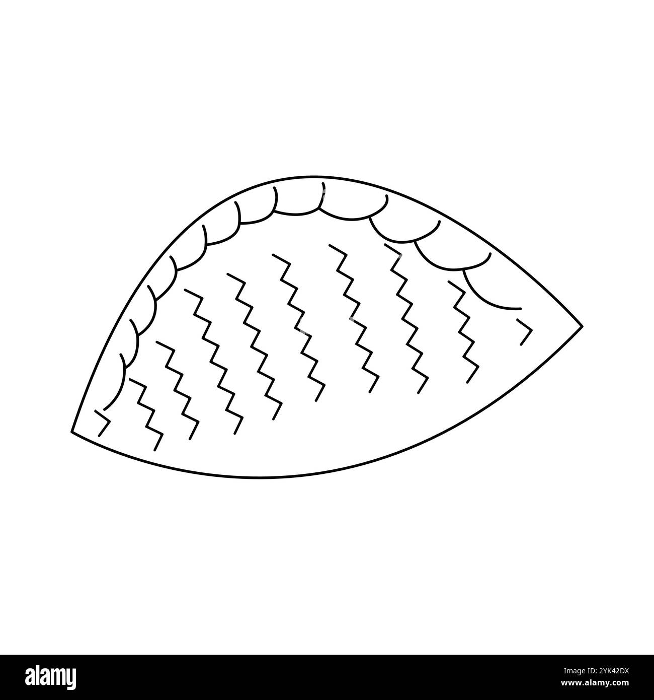 Shekerbura ist ein muss für die aserbaidschanische Küche. Novruz Festkonzept. Stock Vektor