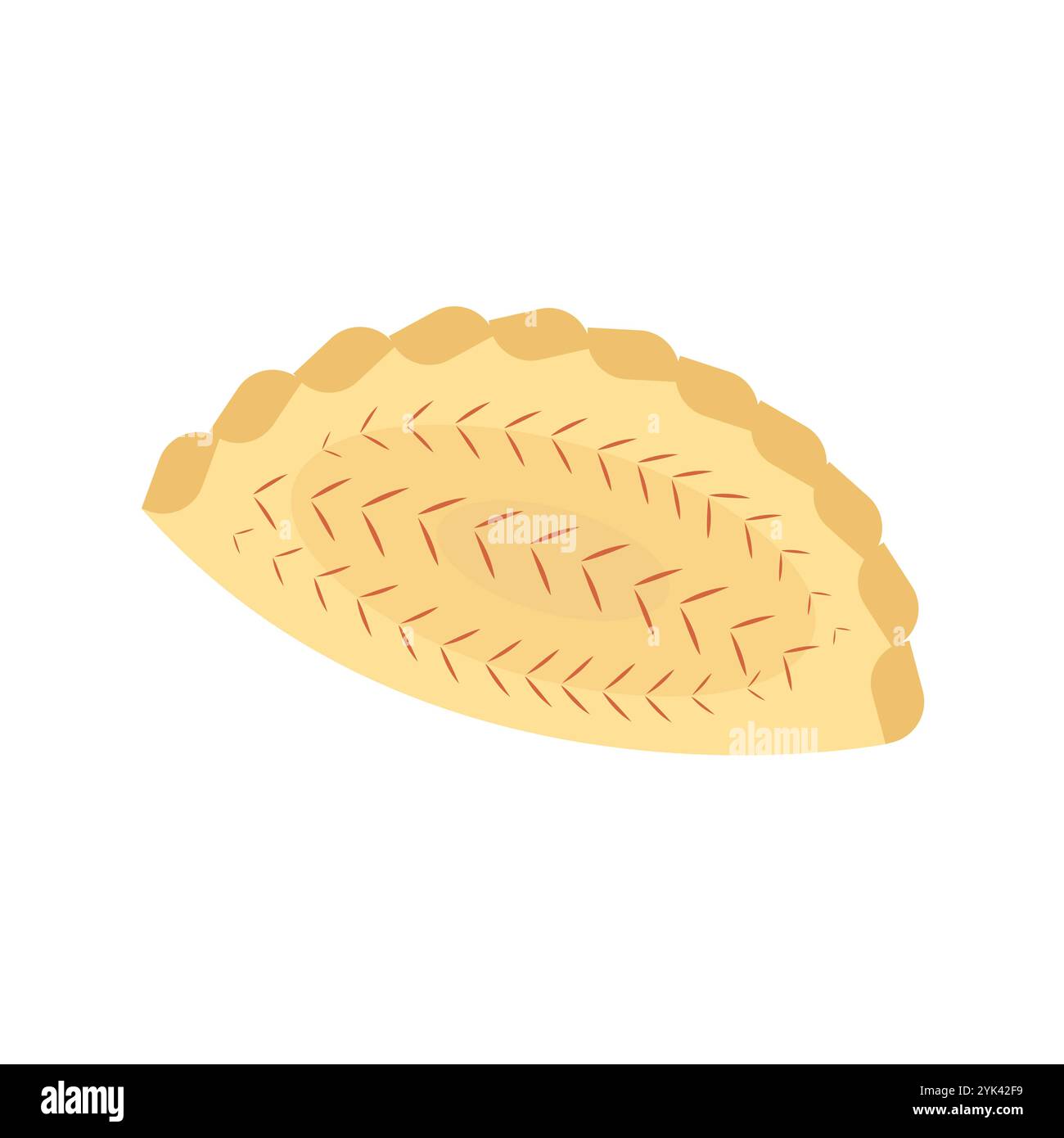 Shekerbura ist ein muss für die aserbaidschanische Küche. Novruz Festkonzept. Stock Vektor