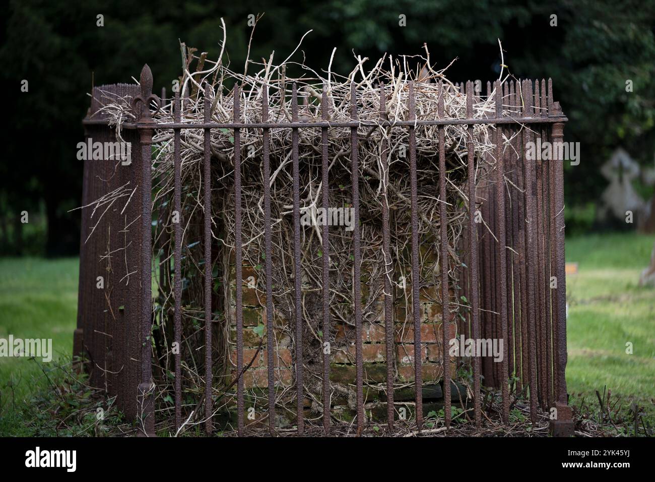 Churchyard Bawdsey Suffolk UK Stockfoto