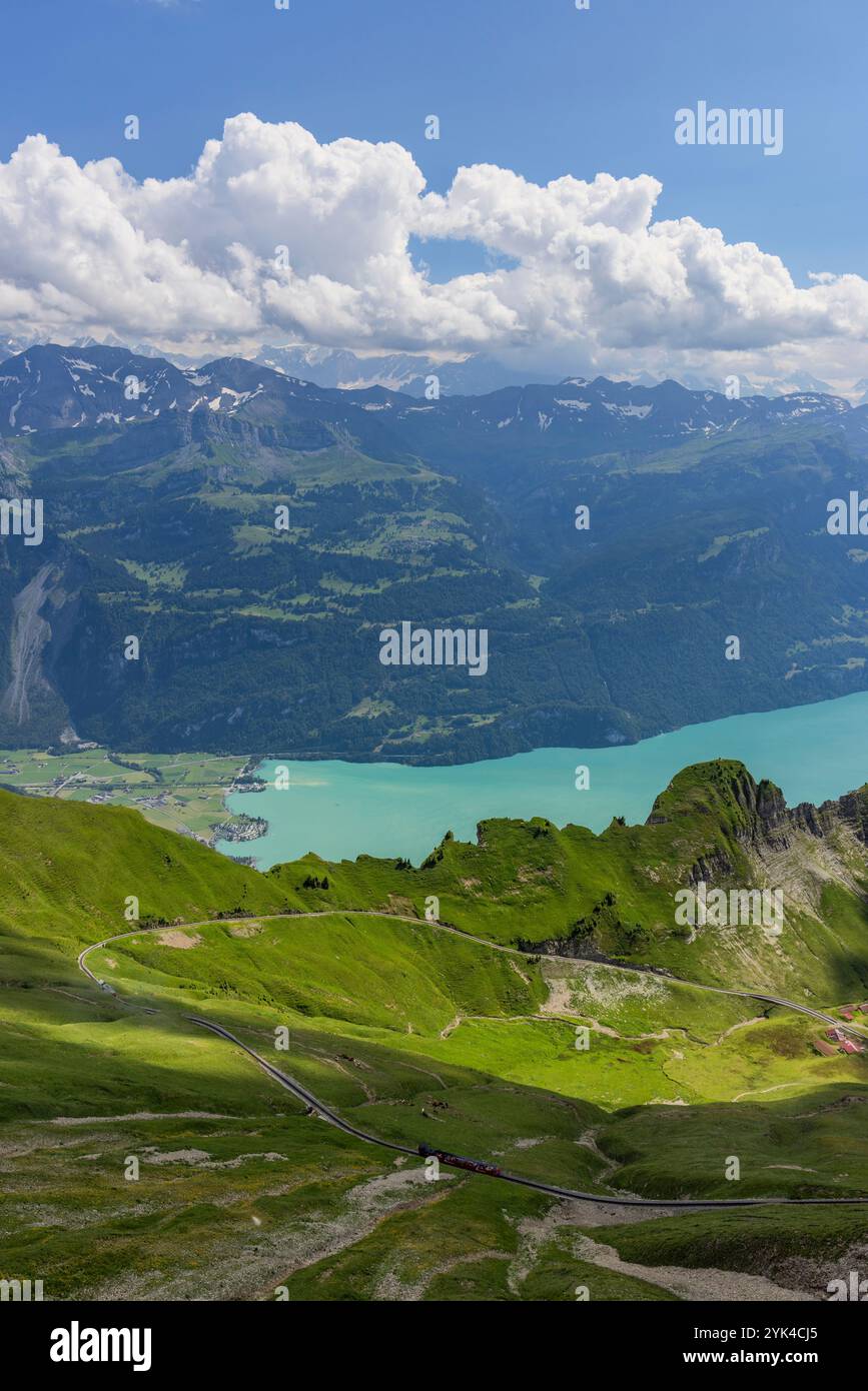 Brienz Rothorn Zug und Brienzersee, Brienz, Schweiz Stockfoto