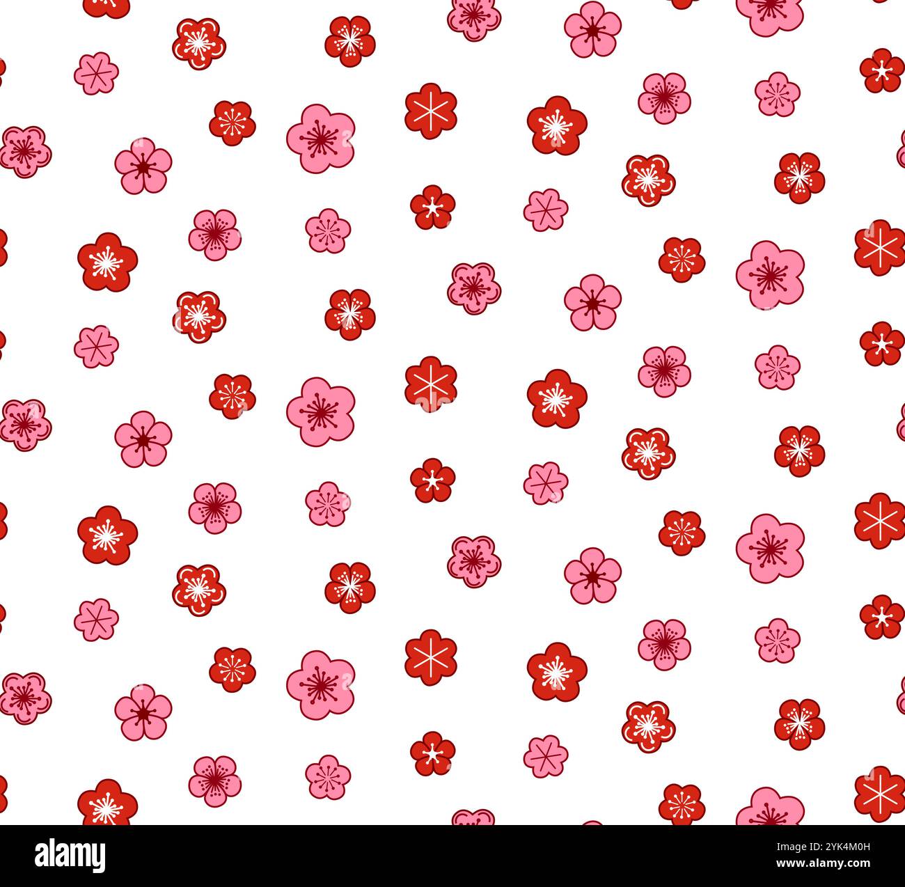 Vintage-Blumenhintergrund. Nahtloses Blumenmuster mit kleinen rosa Blüten auf transparentem Hintergrund. Nahtloses Muster für Design und Modeschmucke Stock Vektor