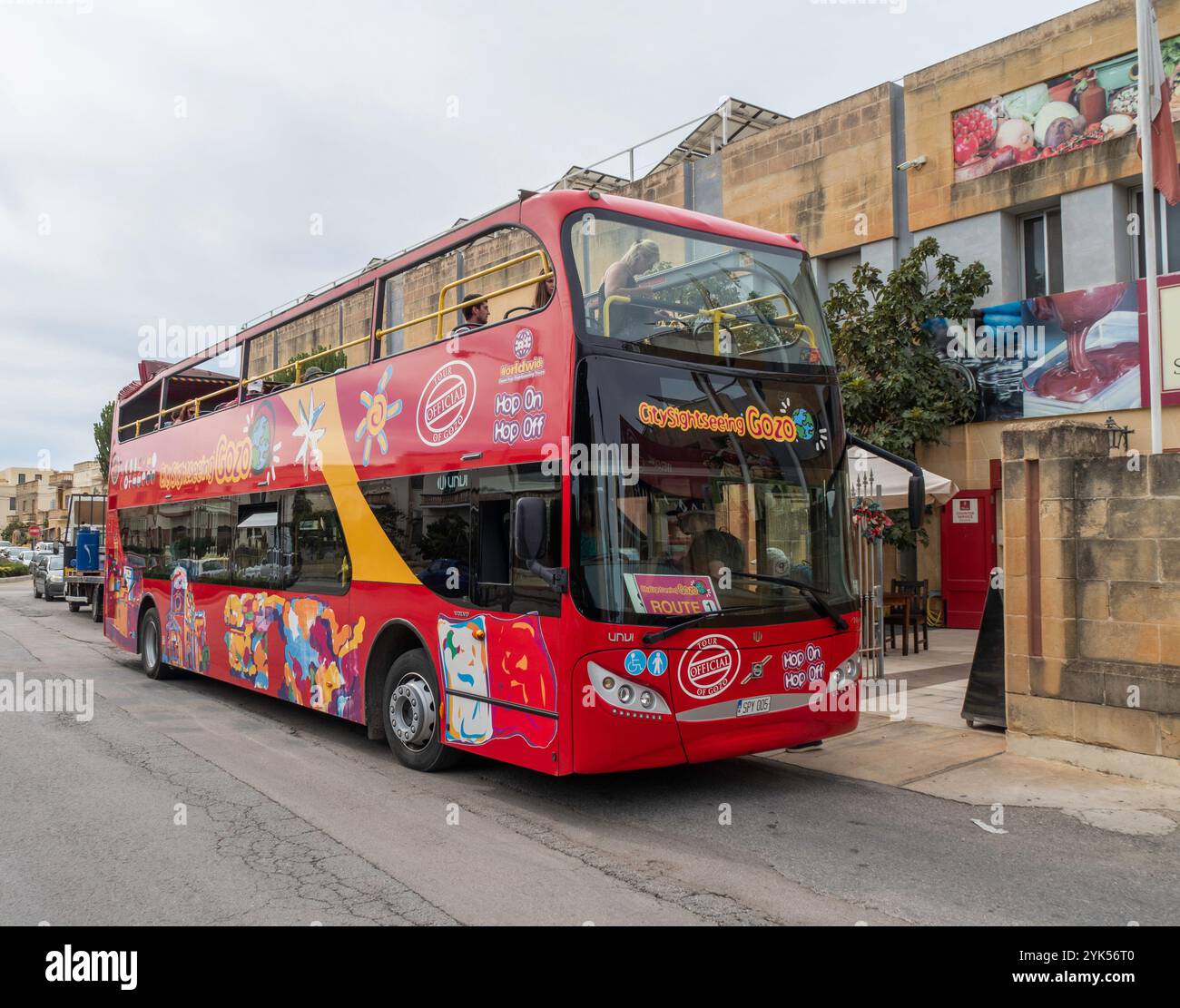 Hop-on-Hop-off-Bus Stockfoto